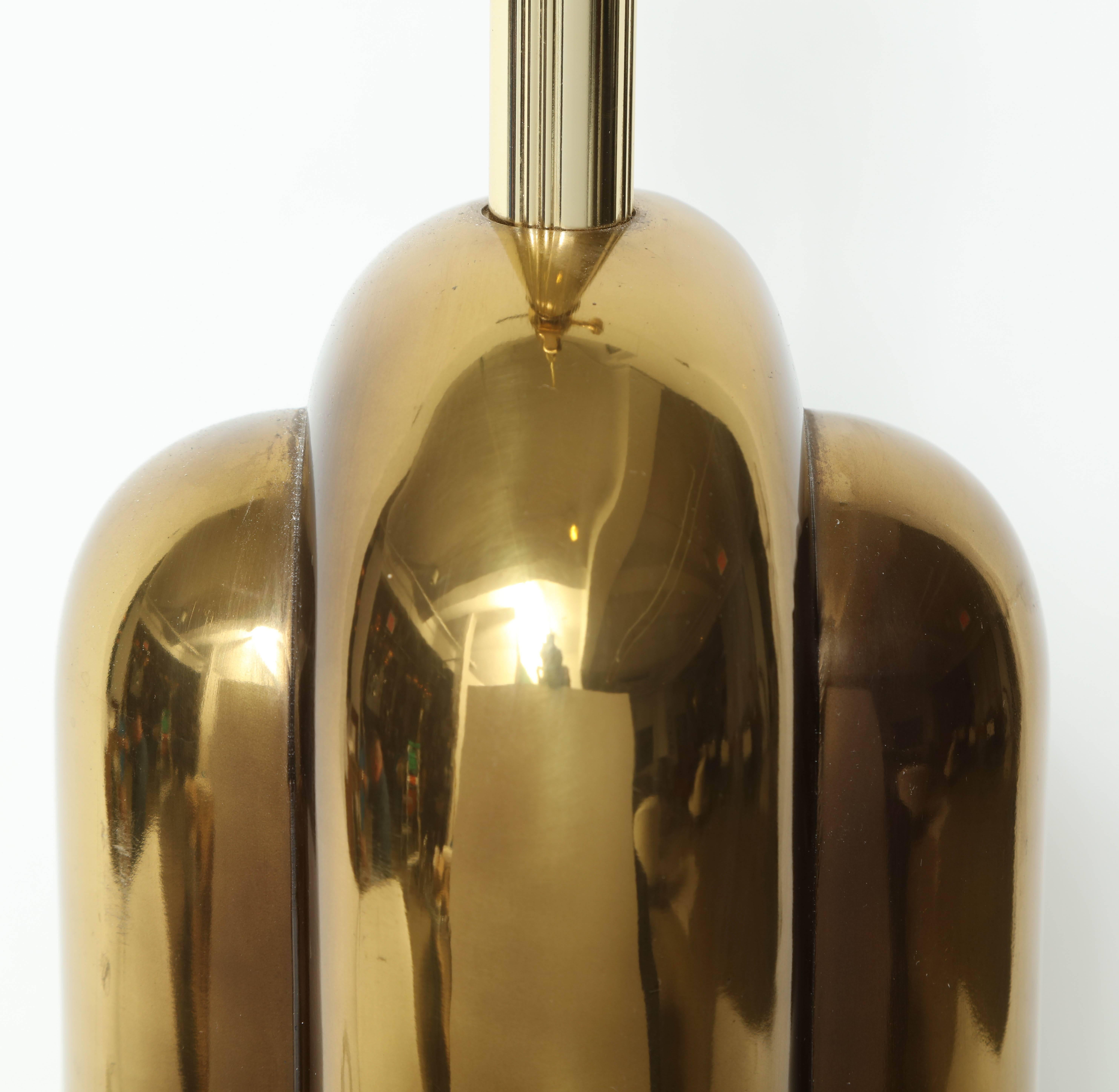 20th Century Westwood Modernist Brass Lamps