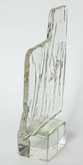 Luciano Gaspari Modernist Glass Block Sculpture