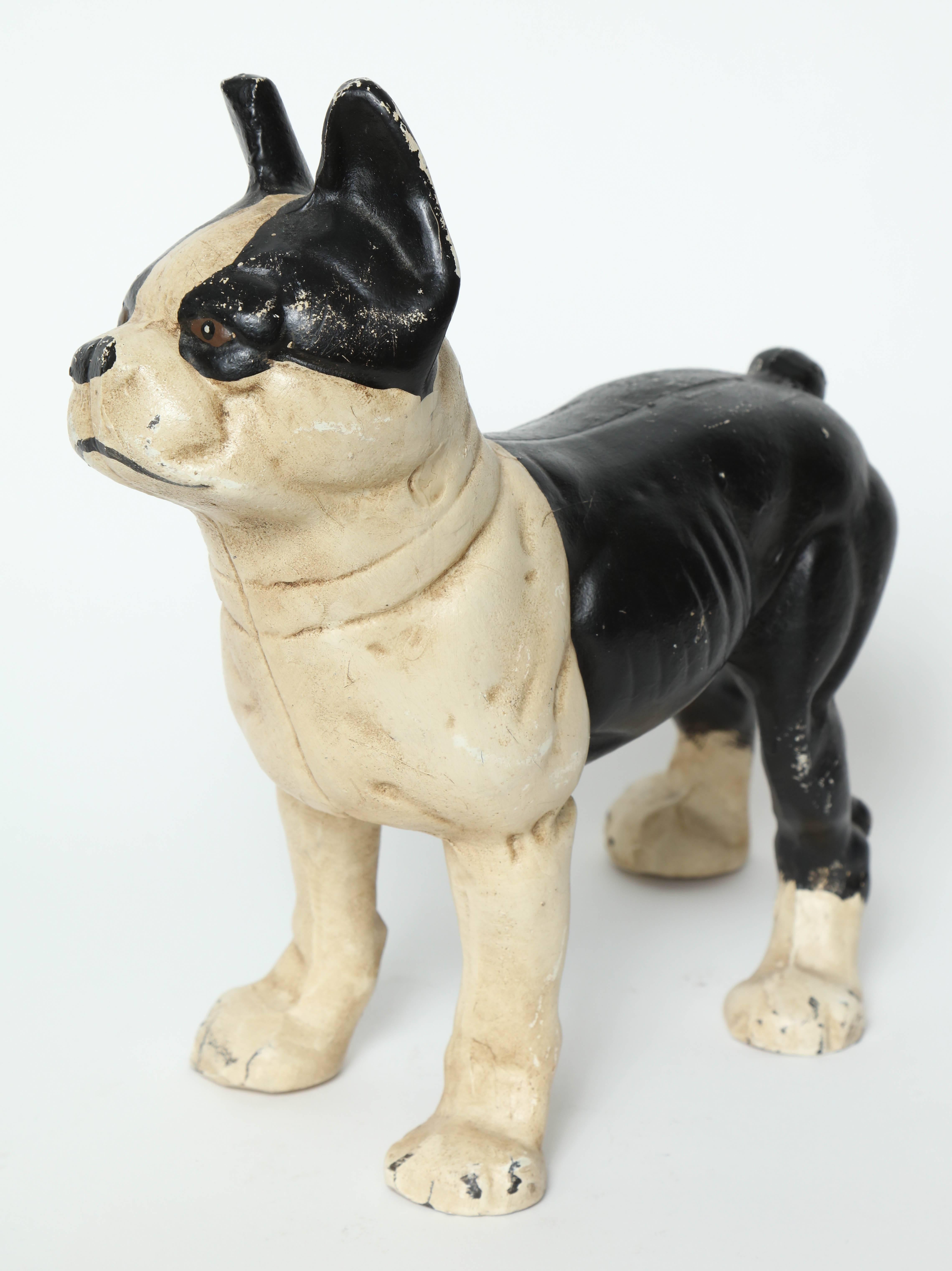 American Cast Iron Boston Terrier Door Stop