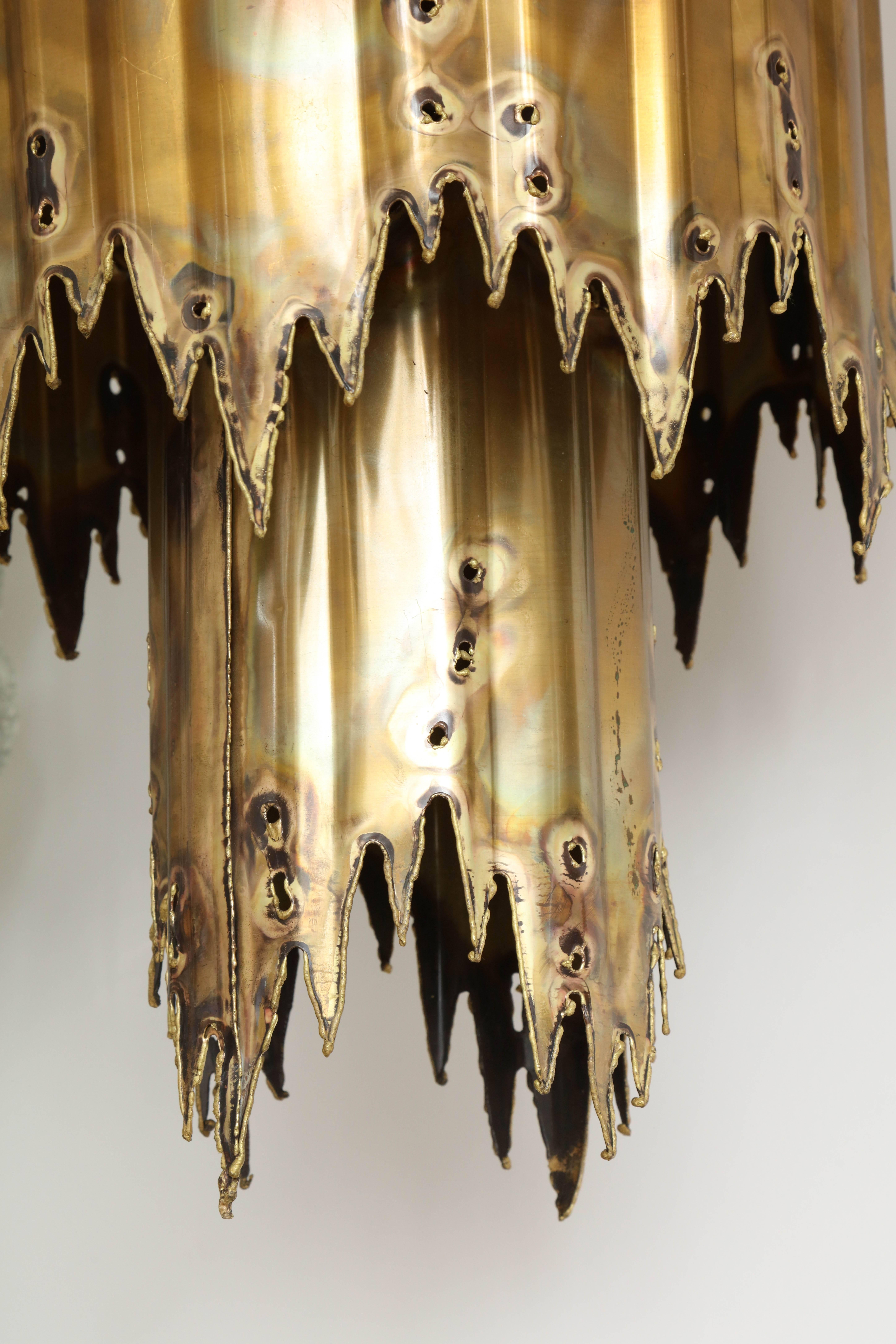 Tom Greene Brutalist Chandelier In Good Condition In New York, NY