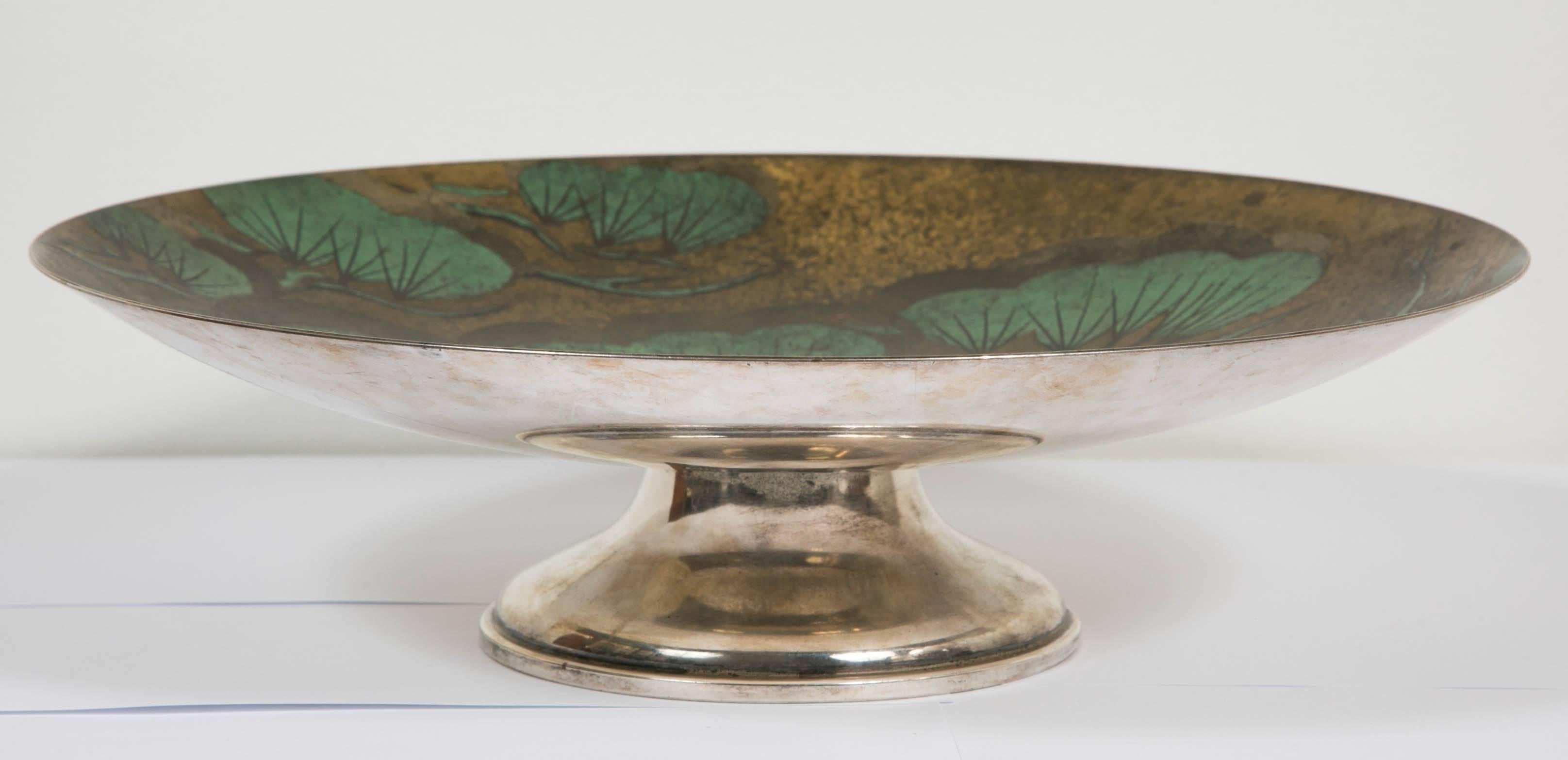 Beautiful Large Brassware Bowl on Pedestal by WMF, Art Deco, Germany, circa 1920 3