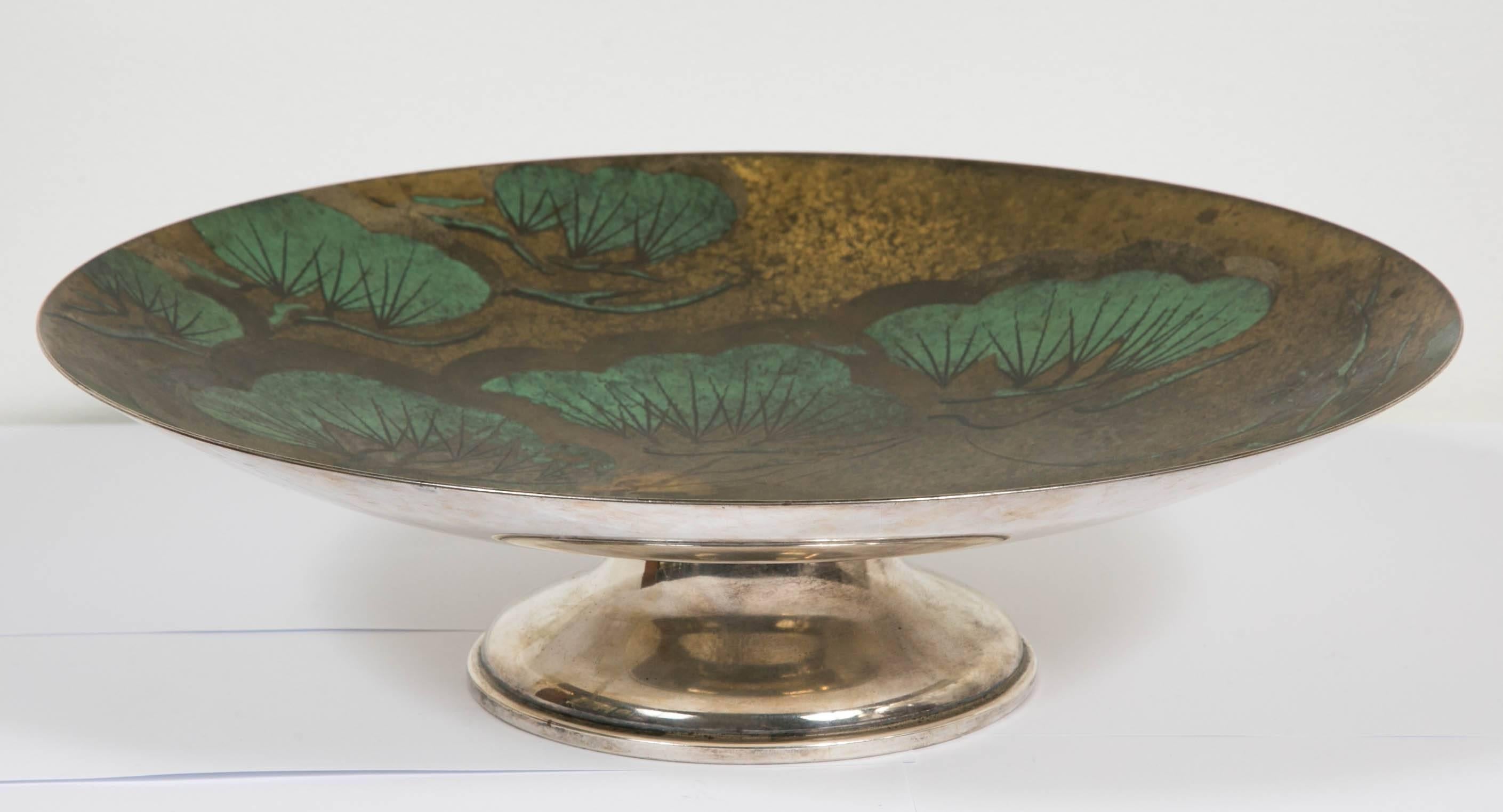 Beautiful Large Brassware Bowl on Pedestal by WMF, Art Deco, Germany, circa 1920 4