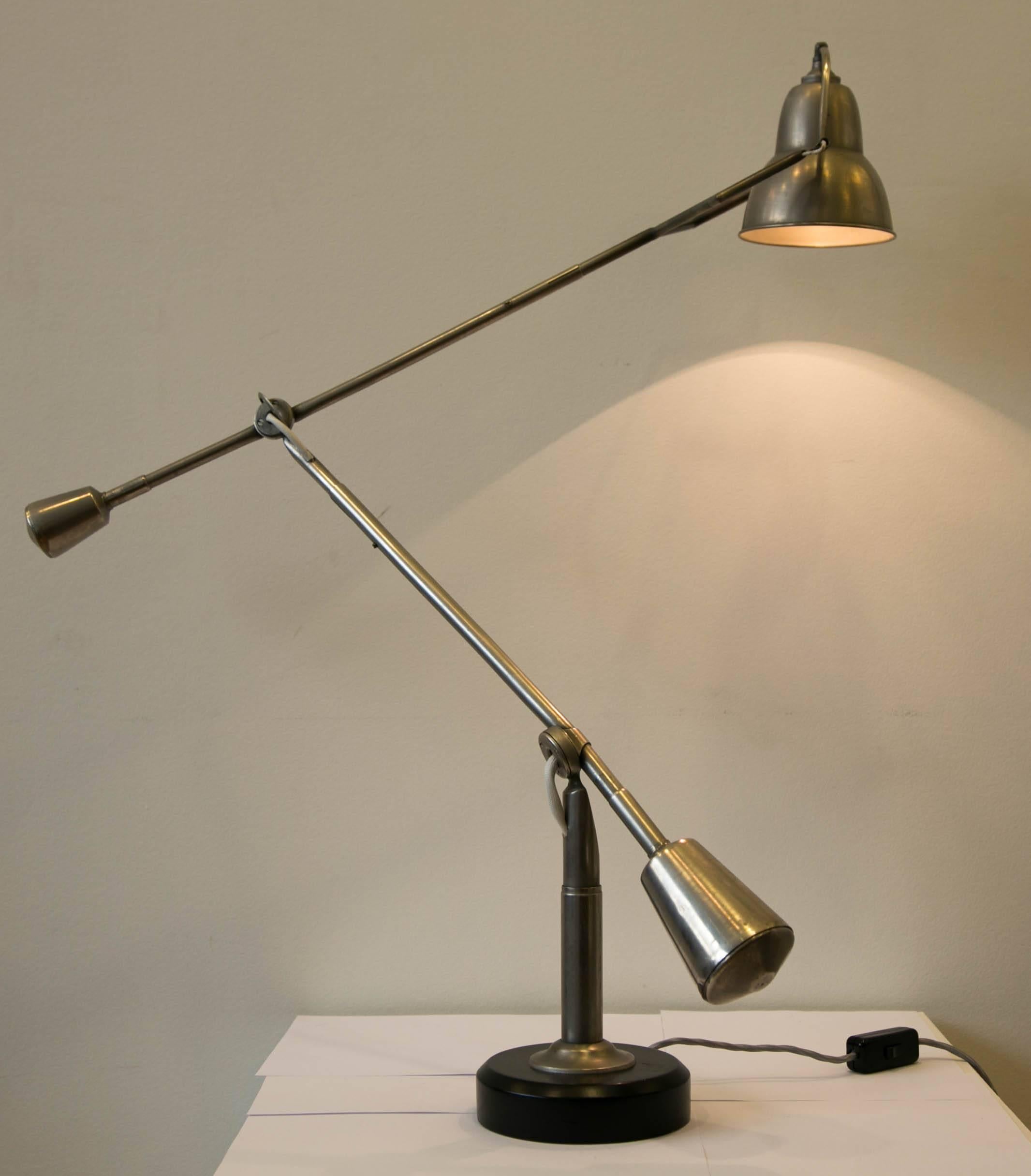 Iconic Modernist Table Lamp by E-W Buquet, France, Art Deco, 1930s 2