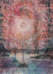 Henri PFEIFFER (1907-1994), Schirmen unter Feuerwerken, 1928