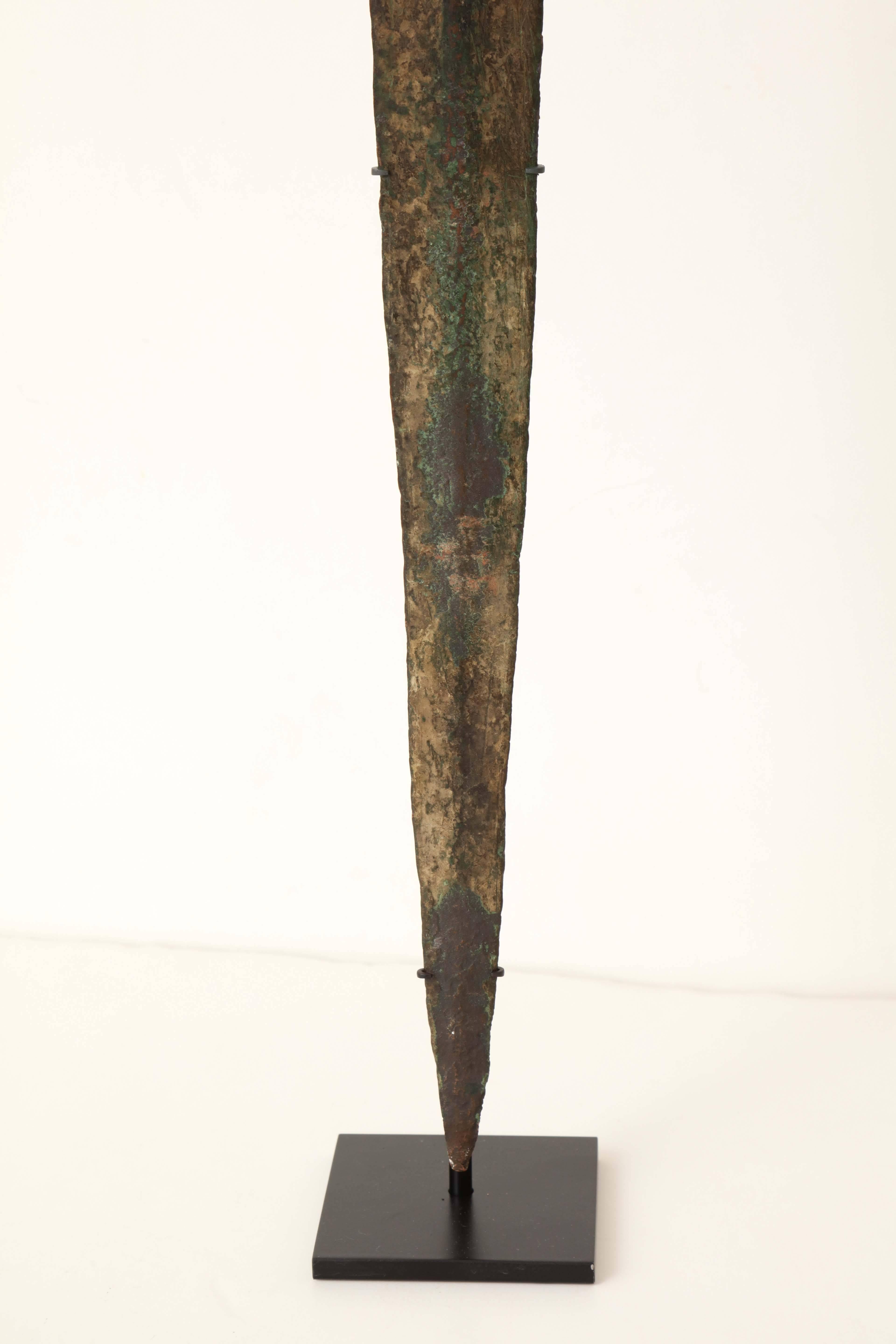 Greco Roman Bronze Sword, First Millennium BC For Sale