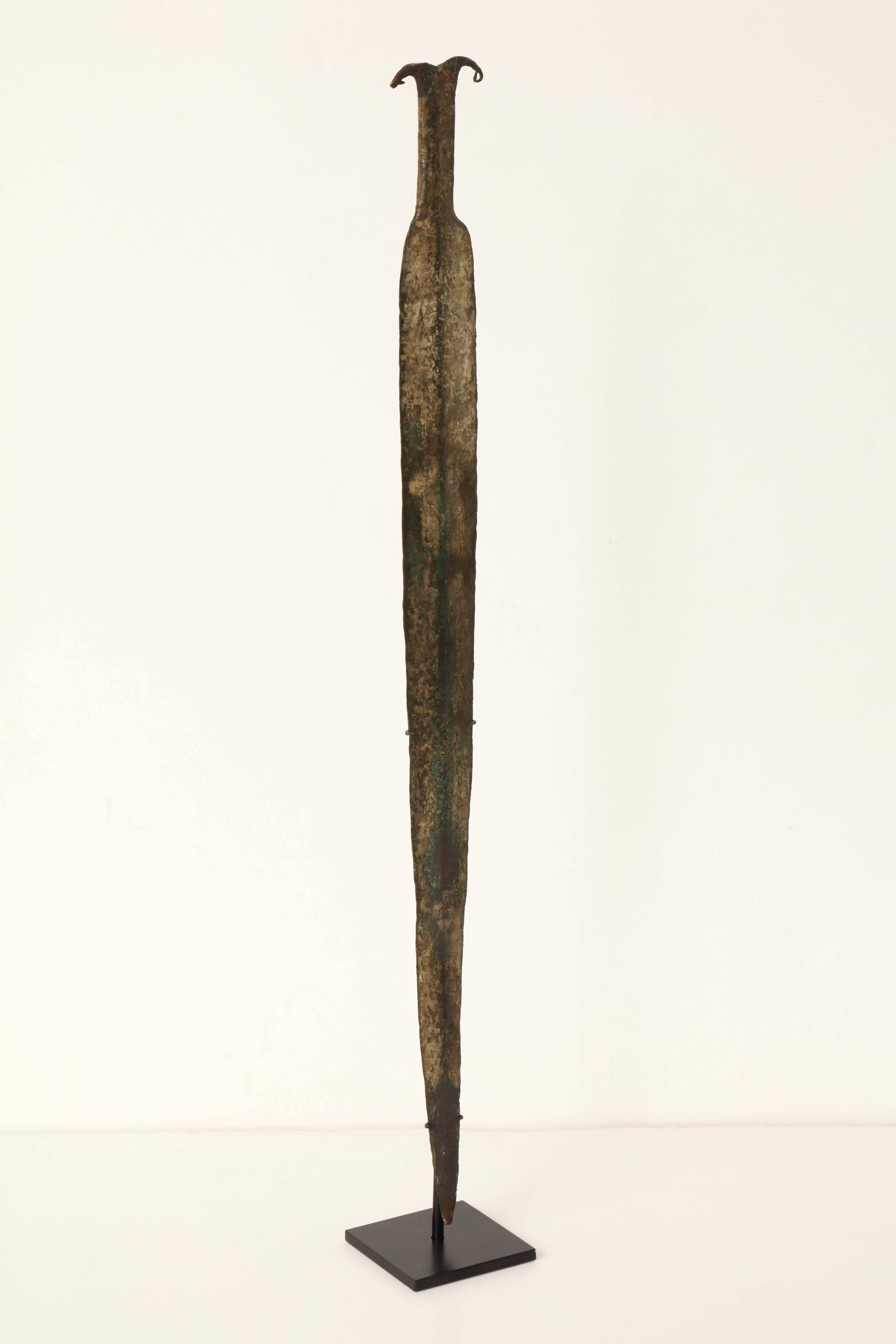 Greek Bronze Sword, First Millennium BC For Sale