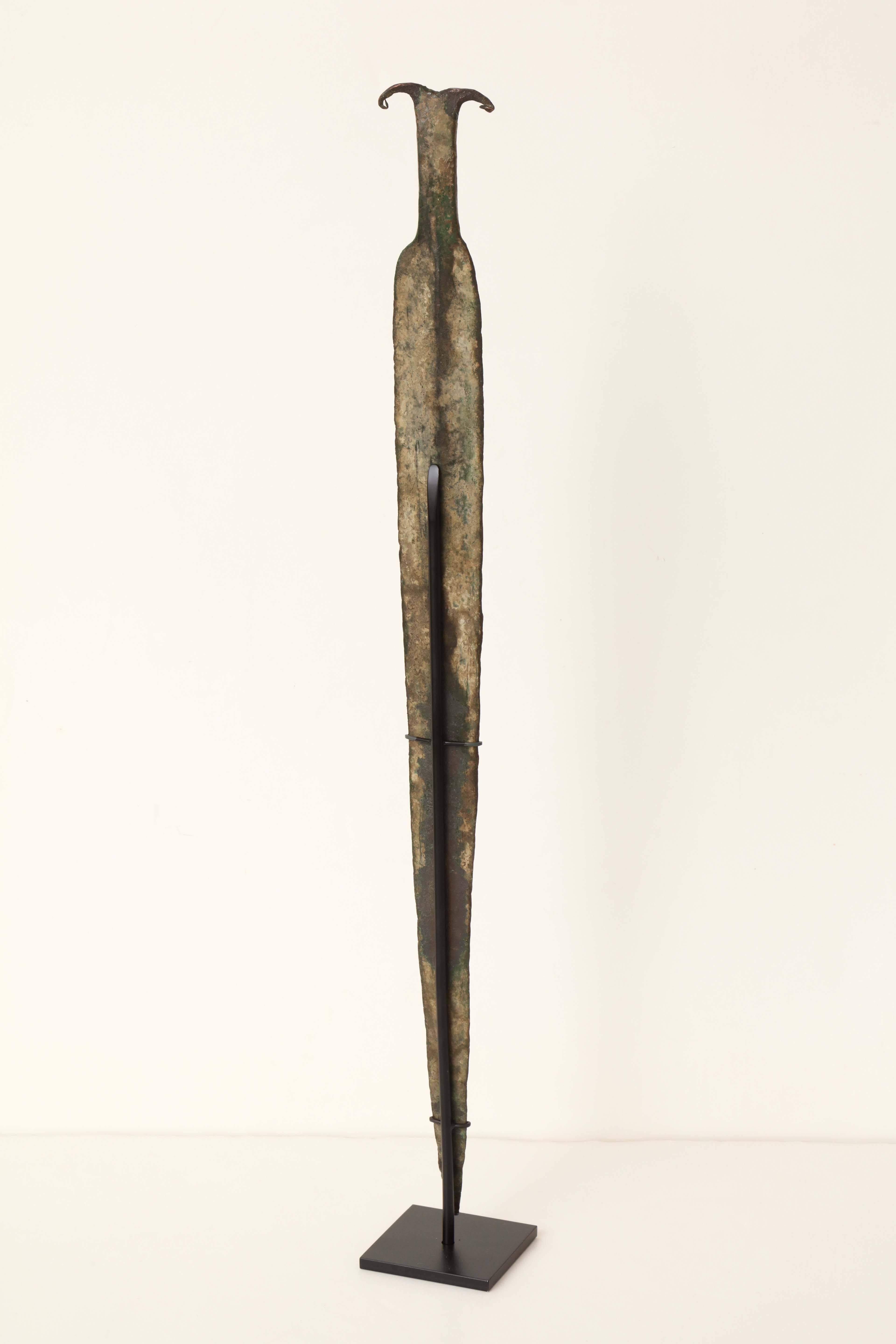 18th Century and Earlier Bronze Sword, First Millennium BC For Sale
