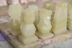 Check-Mate! Hand-Carved Marble and Granite Chess Set