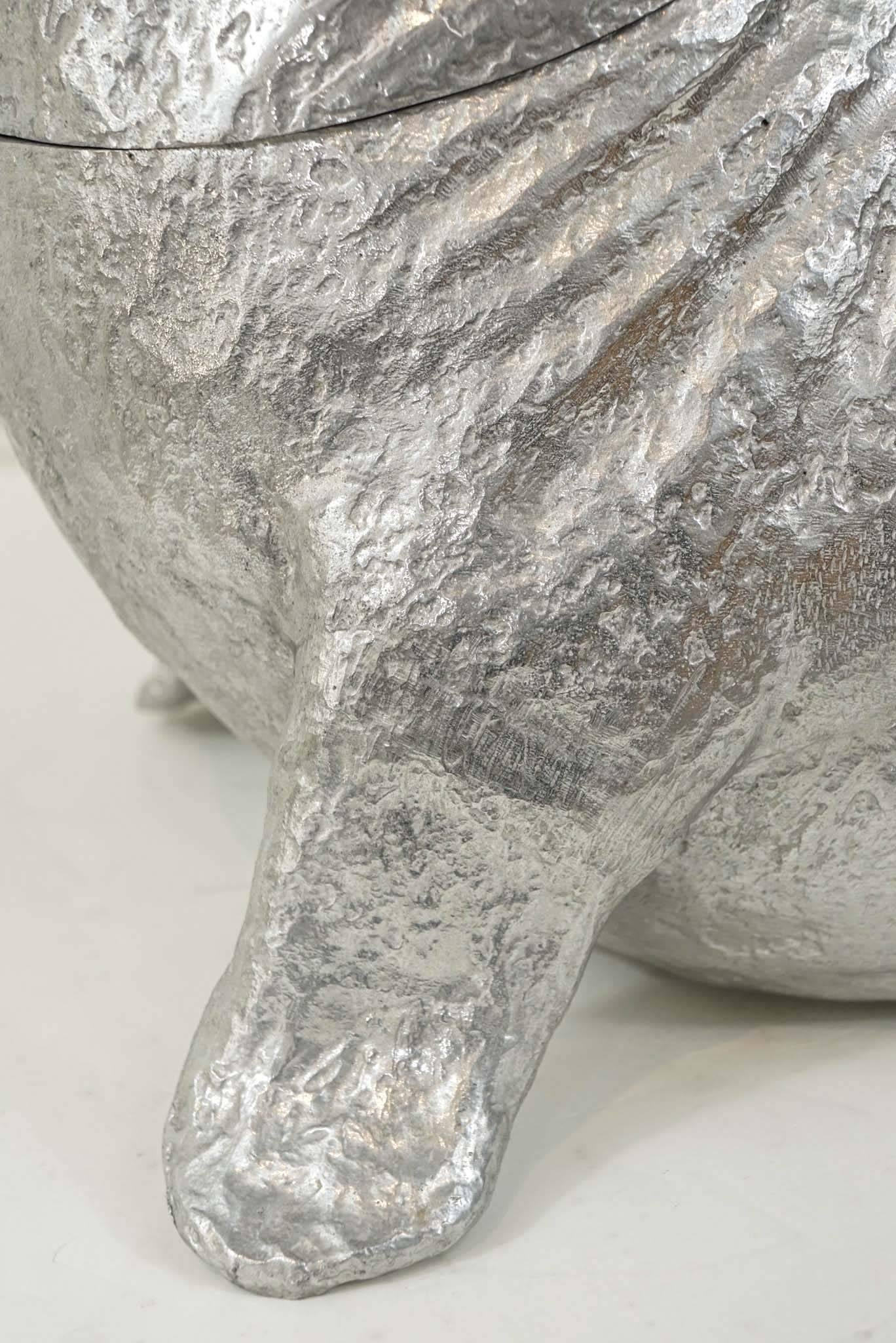 Aluminum Arthur Court Sea Lion Ice Bucket