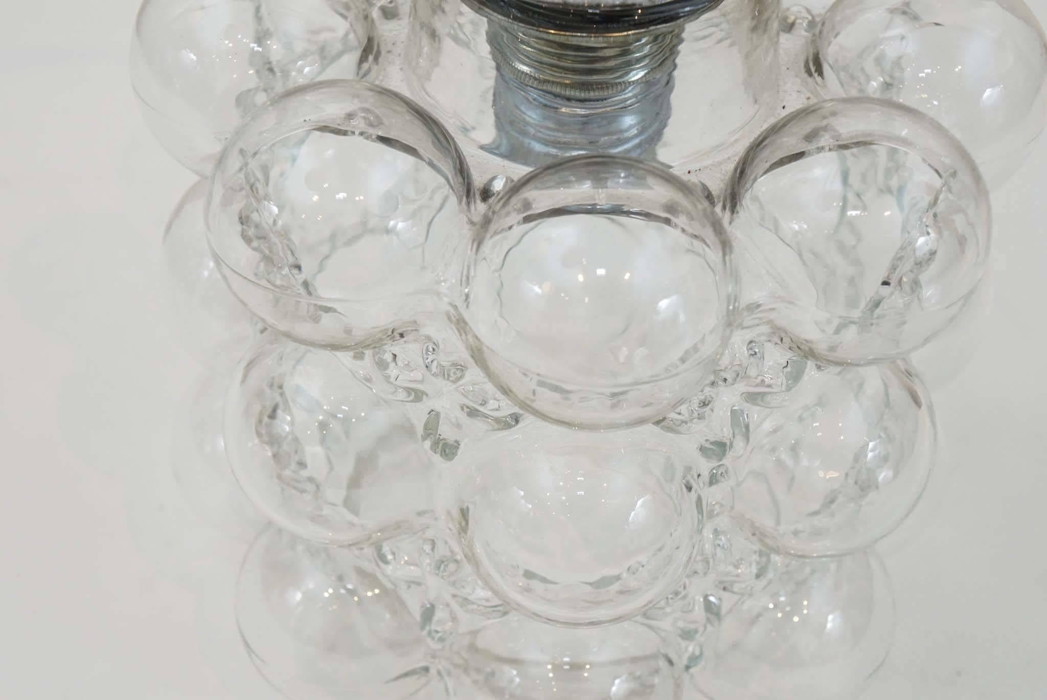 Limburg Glass Bubble Pendant In Excellent Condition For Sale In Hudson, NY