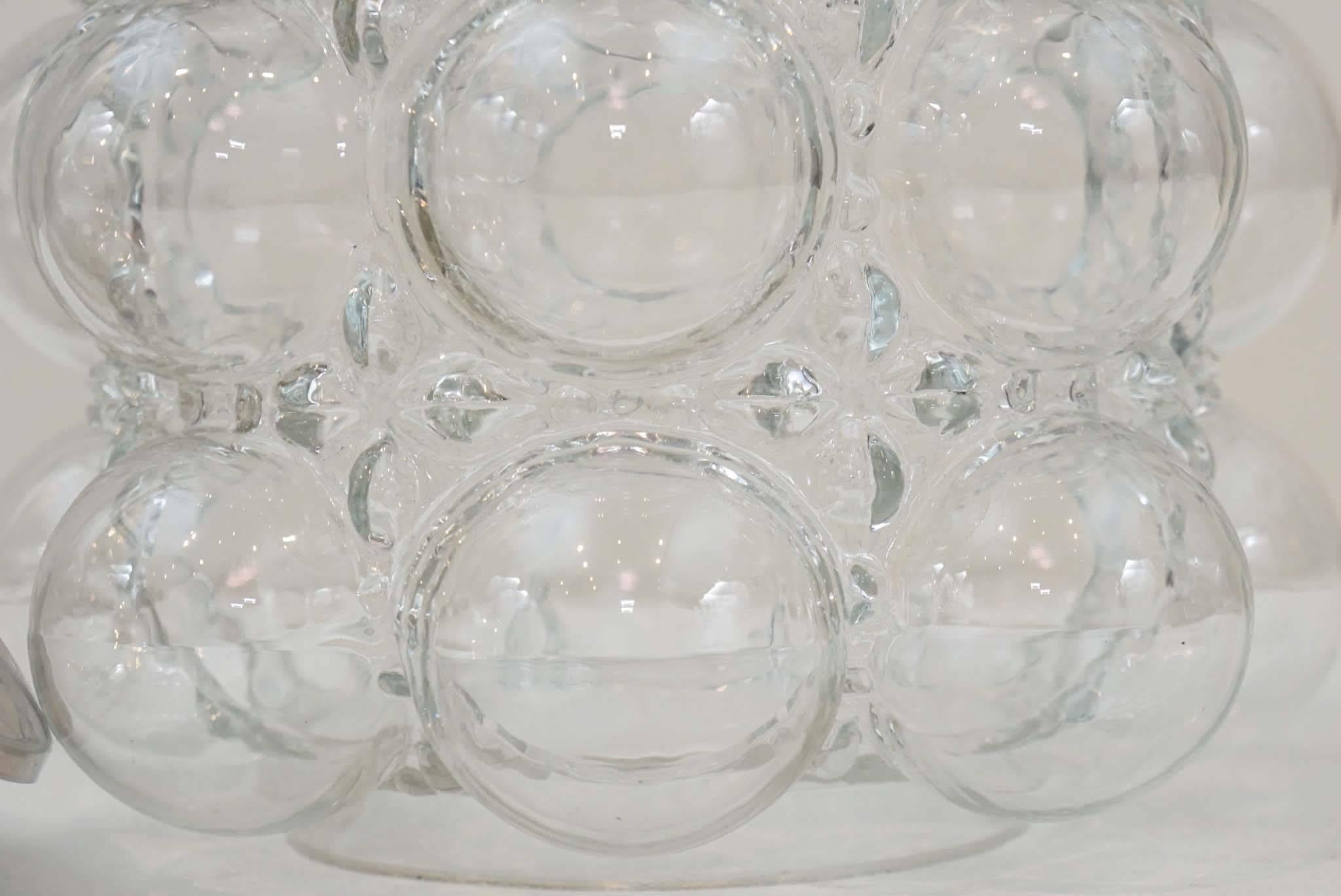 Mid-20th Century Limburg Glass Bubble Pendant For Sale