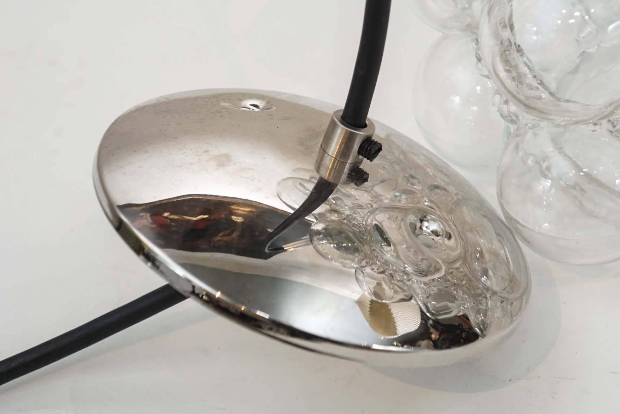 Blown Glass Limburg Glass Bubble Pendant For Sale