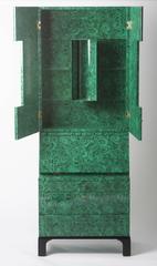 Ateliers Fornasetti "Malachite" trumeau cabinet, Italy 2010