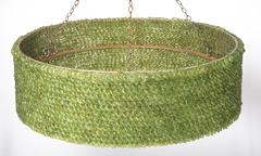 Ceiling lights, Murano glass beads and metal, Italy circa 1940