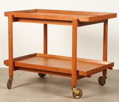 Mid-Century Teak Danish Bar Cart