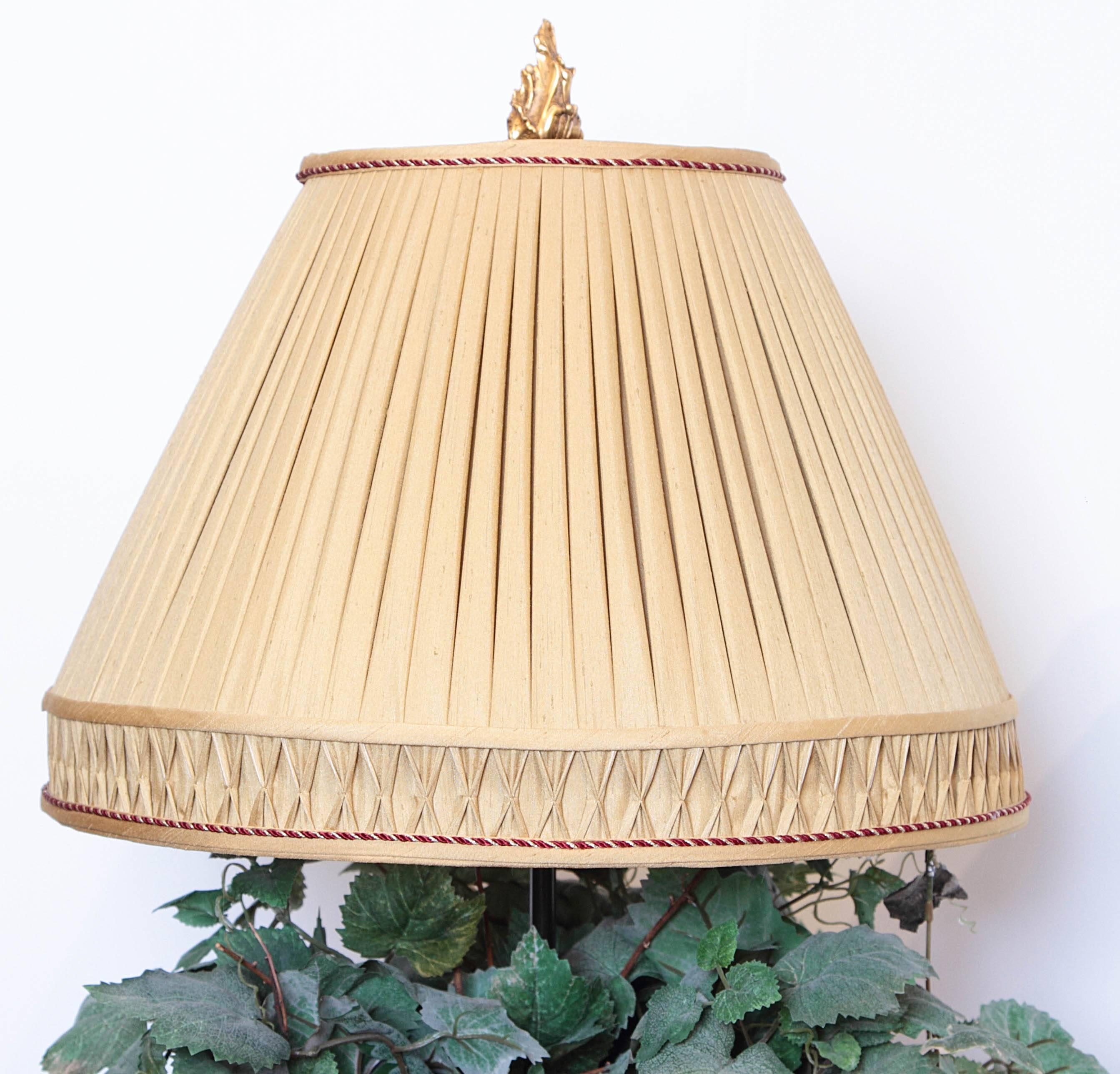 19th Century Patinated and Gilt Bronze Planter, Made into Lamp 3