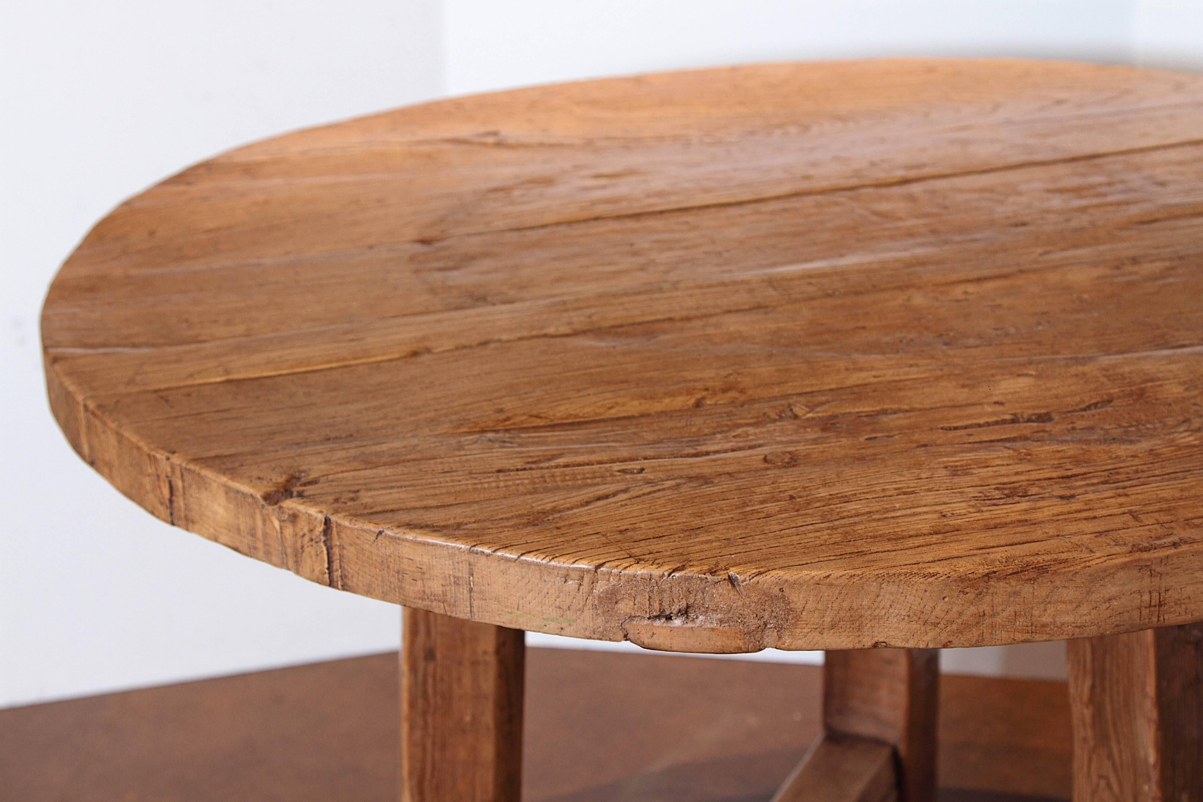 Elm Dining Table from Reclaimed Architectural Elements 3