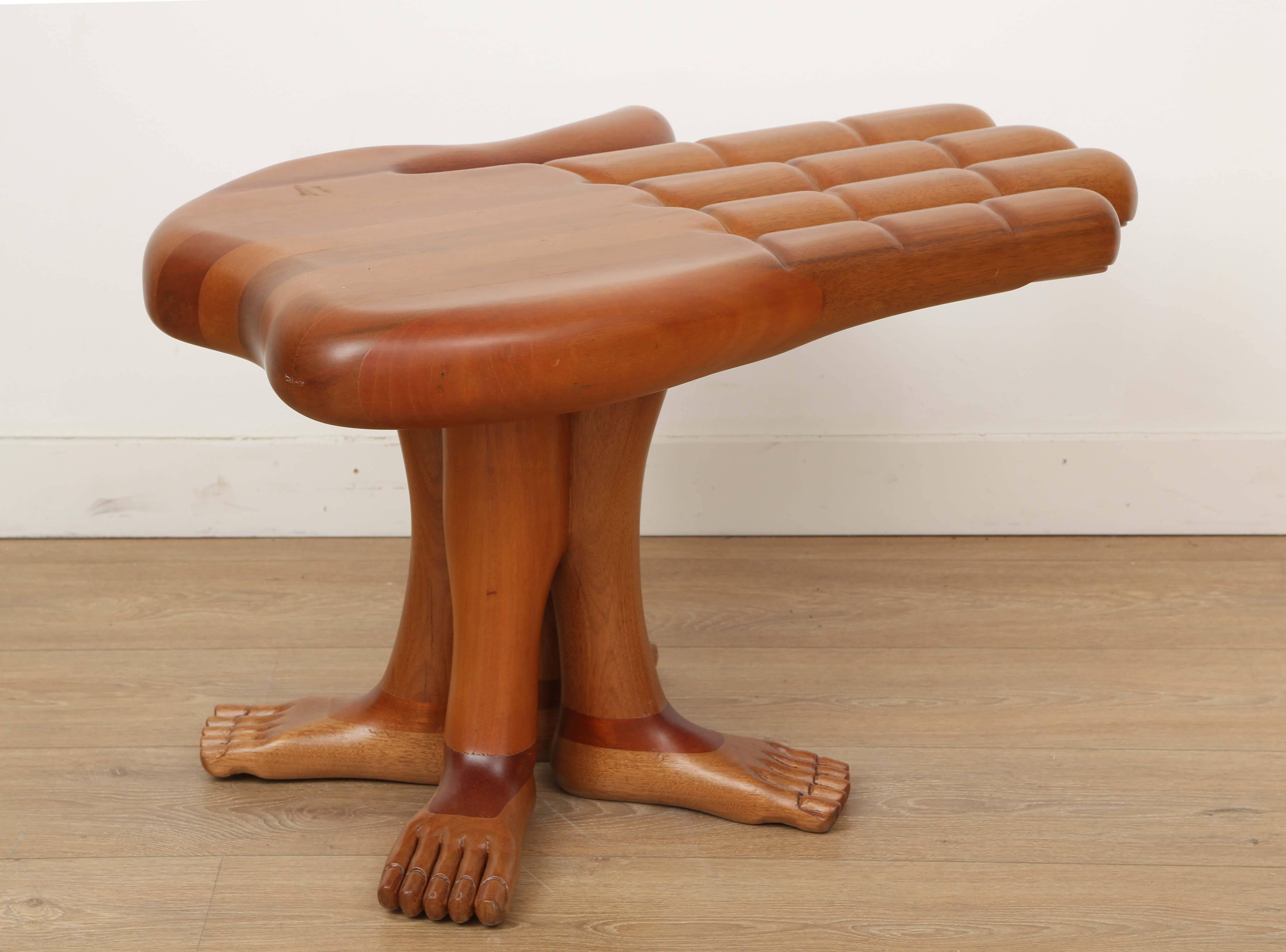 Mid-Century Modern  Mexican Surrealist Side Table by Pedro Friedeberg