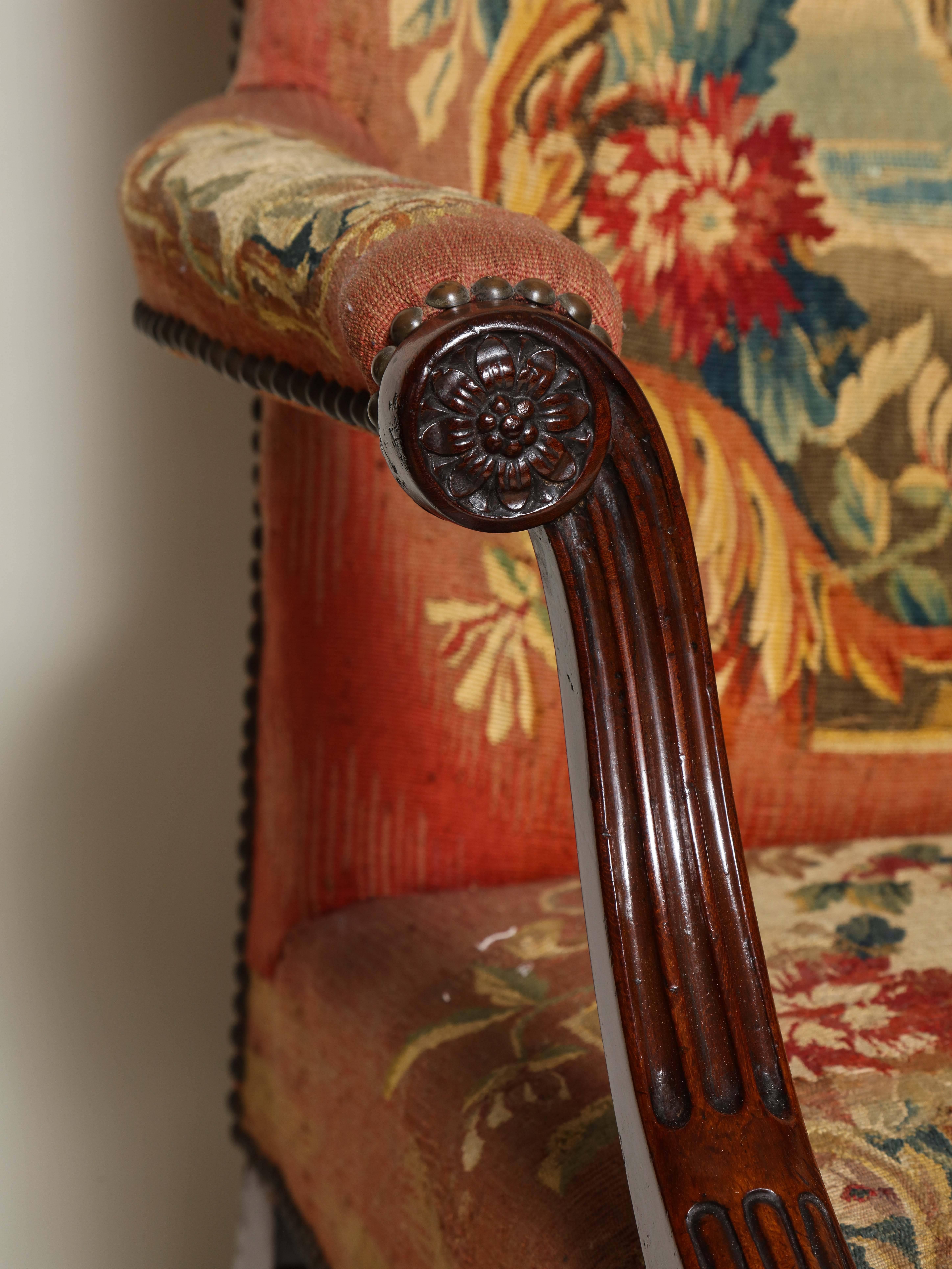 Mid-18th Century Beautiful Pair of Georgian Gainsborough Chairs
