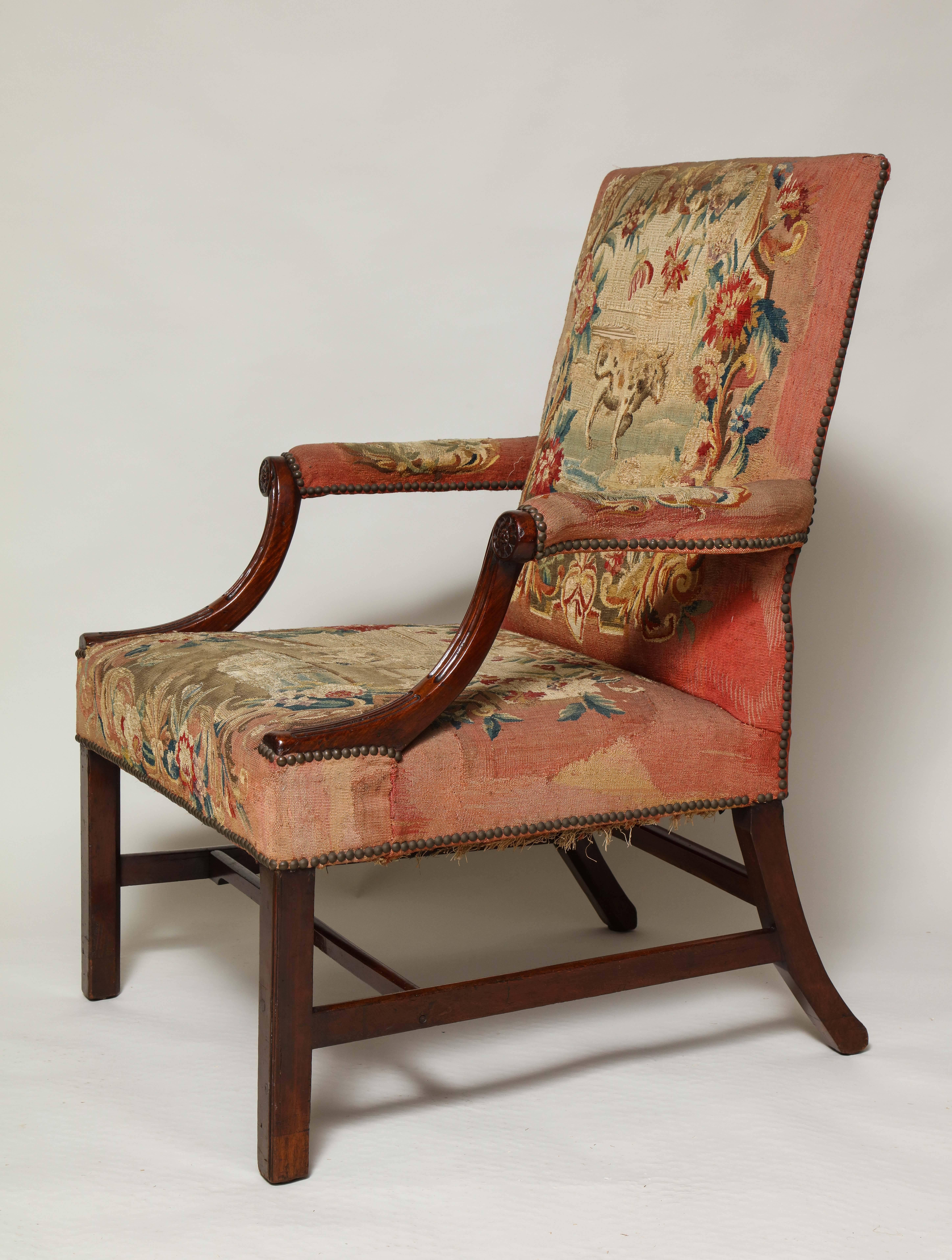 Beautiful Pair of Georgian Gainsborough Chairs 3