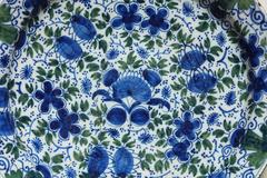 Pair of Profusely Decorated Delft Chargers