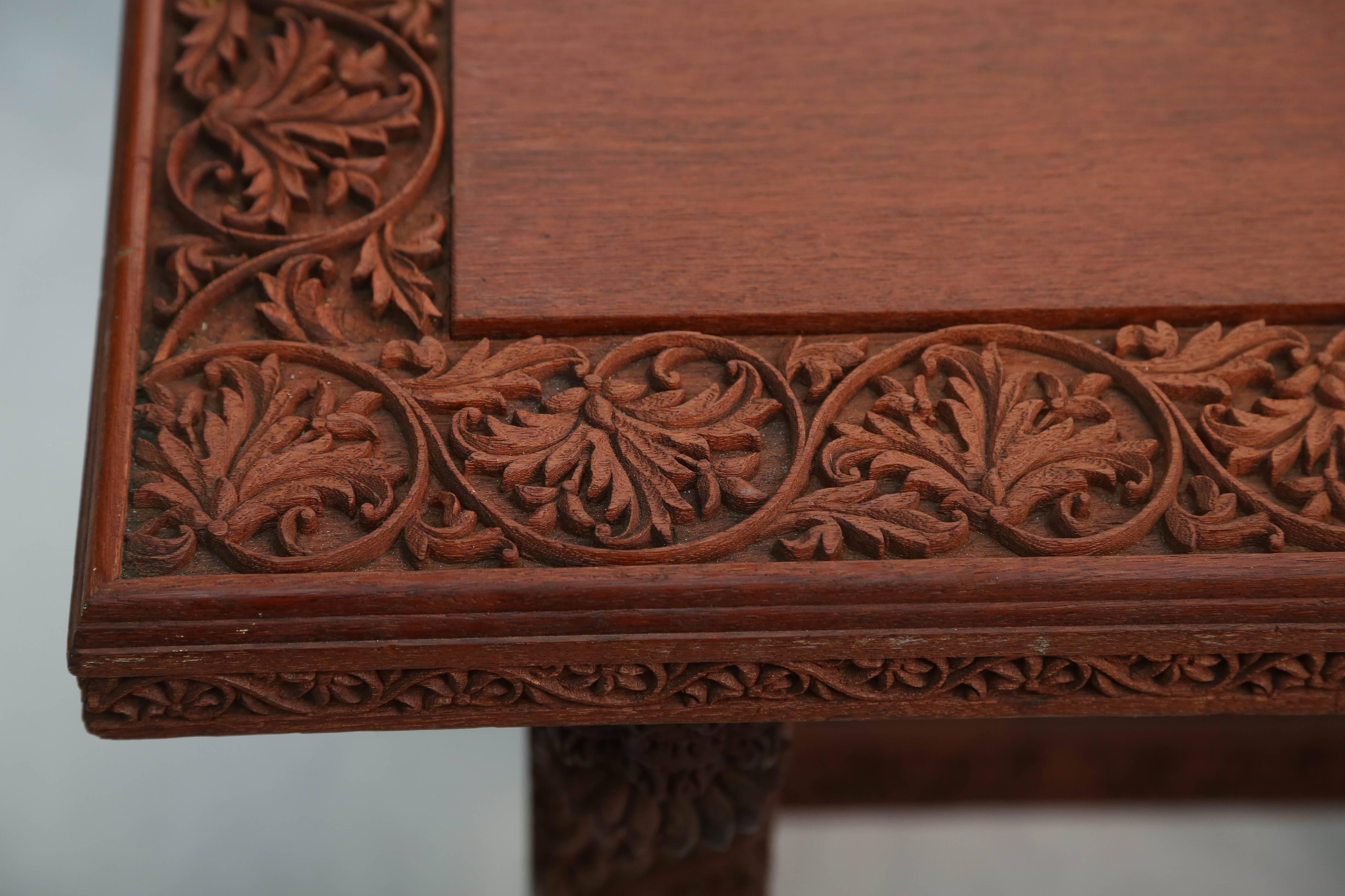 20th Century Rare Anglo-Indian Library Table