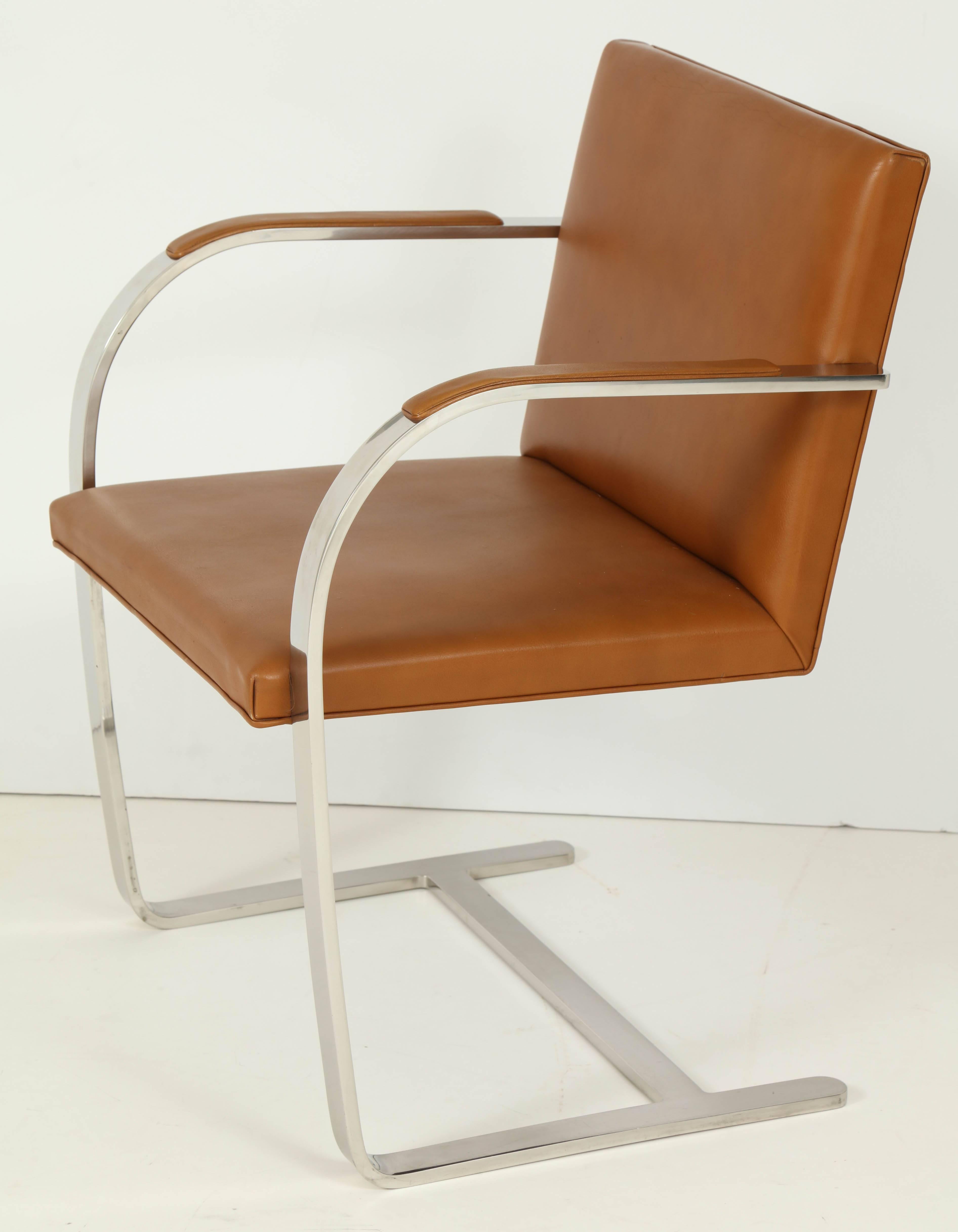 American Pair of Mies van der Rohe Brno Chairs by Knoll, circa 1960s