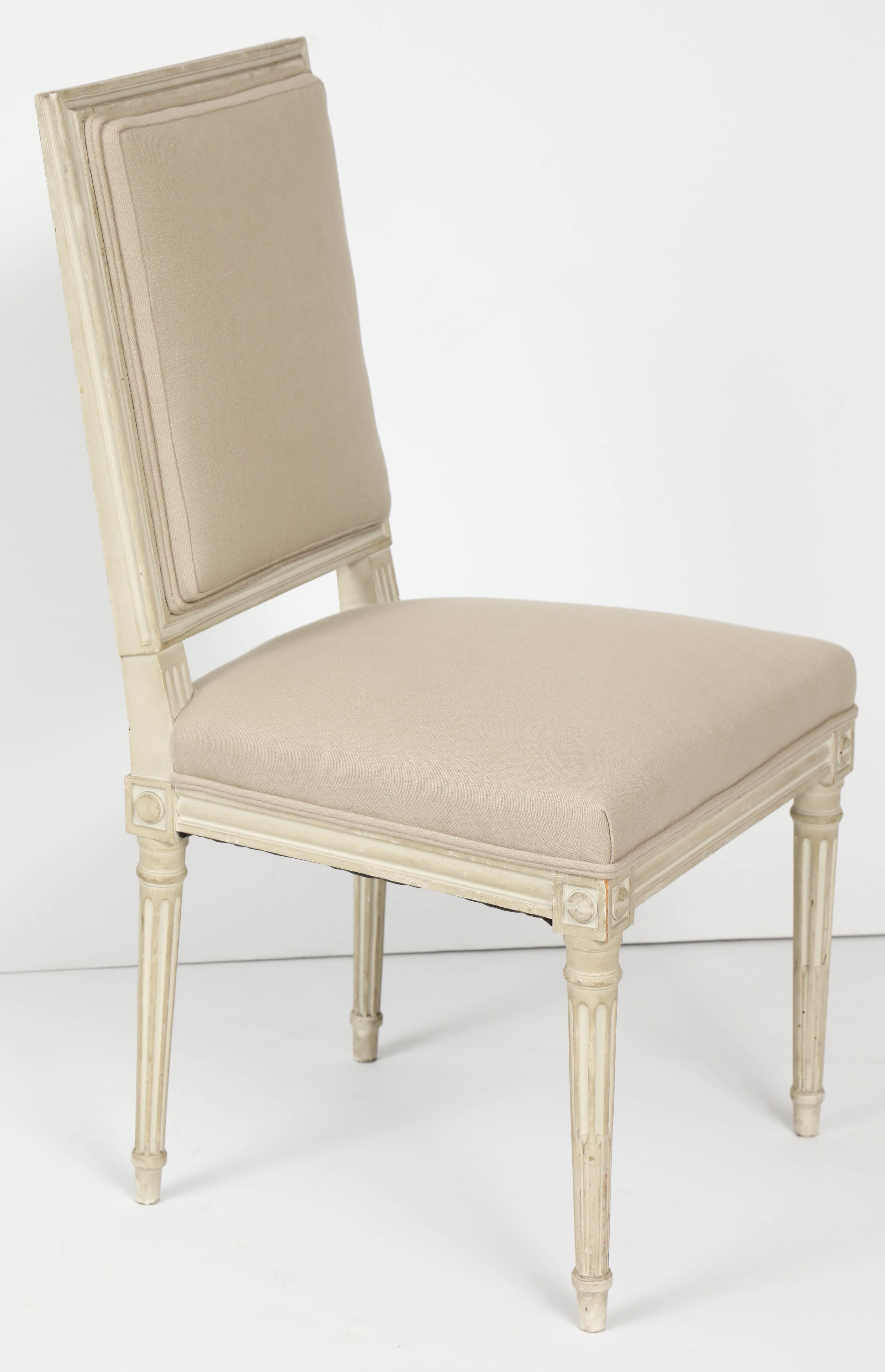 Set of Six Louis XVI Style Dining Chairs In Good Condition In New York, NY