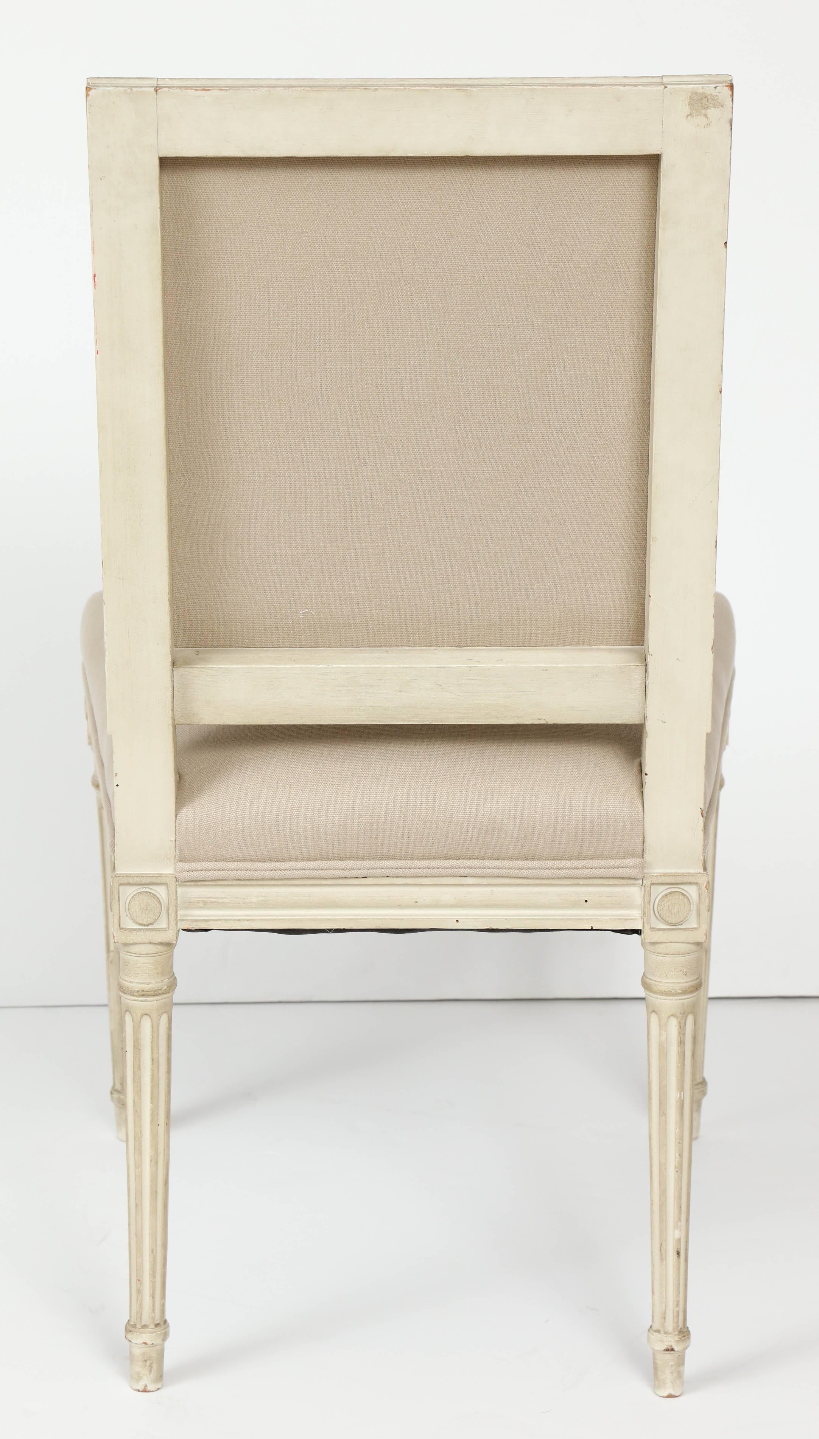 Set of Six Louis XVI Style Dining Chairs 2