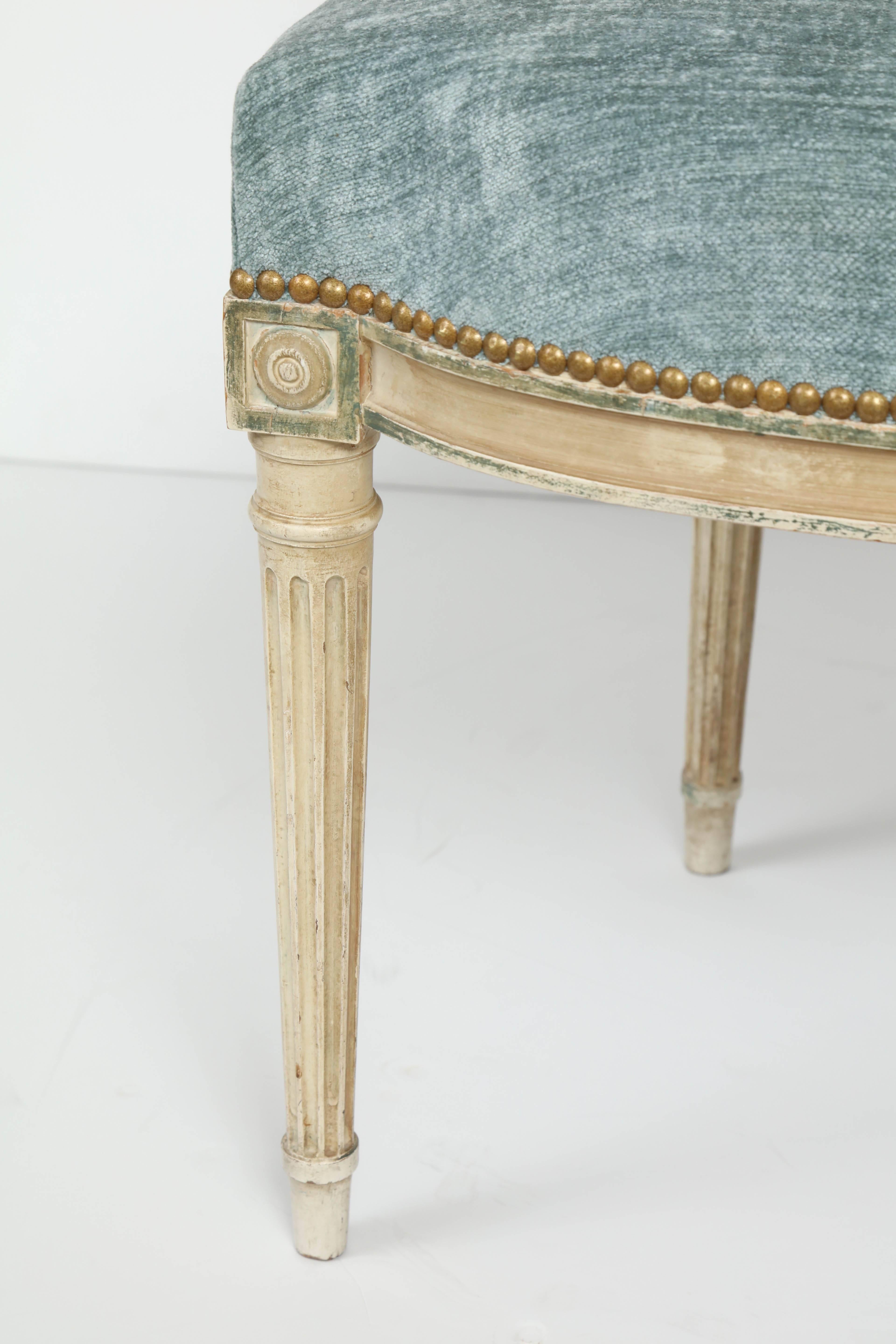 French Set of Eight Louis XVI Style Caned Back Dining Chairs