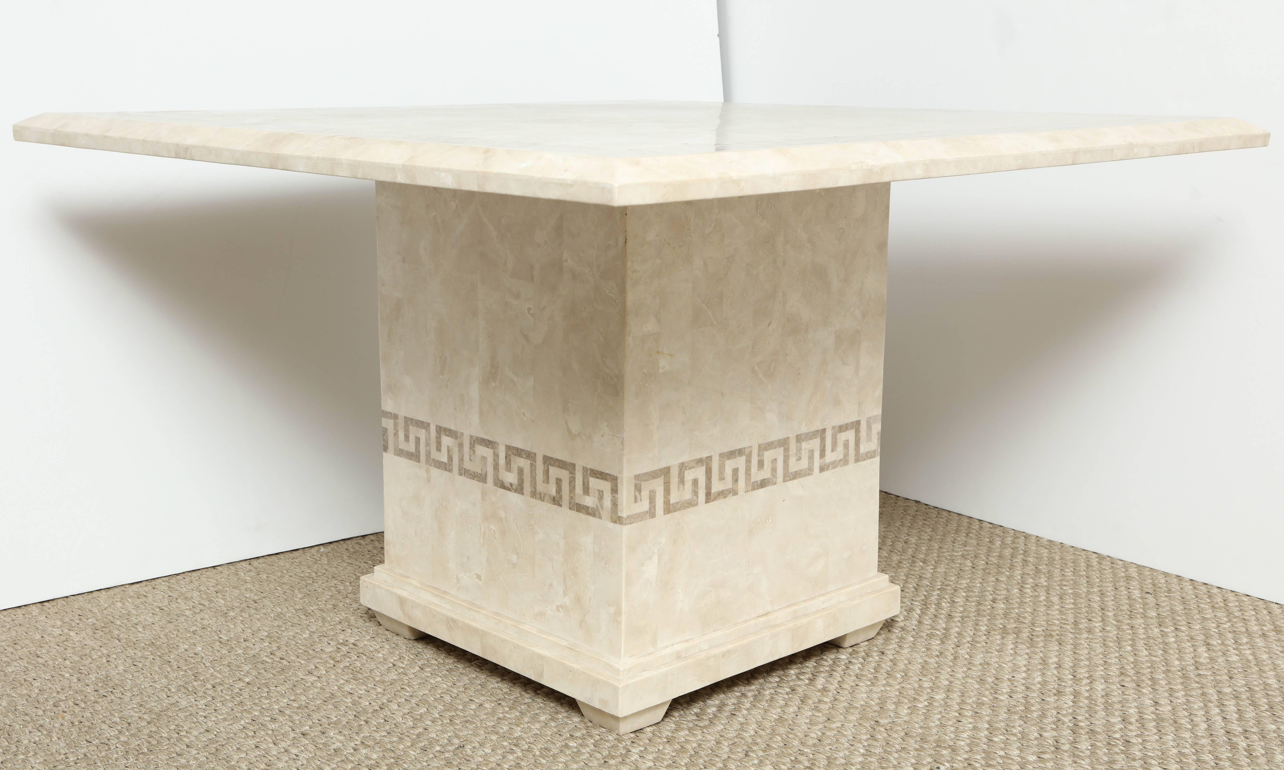 Square Dining or Conference Table with Greek Key Motif 1