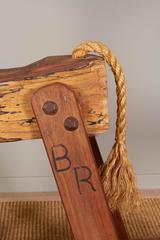 Hand-Carved Wood 'Donkey' Rocking Horse