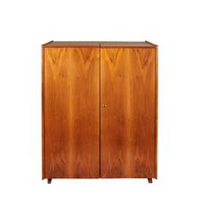 Mummenthaler and Meier Teak 'Magic Box' Fold Out Secretary Desk and Cabinet