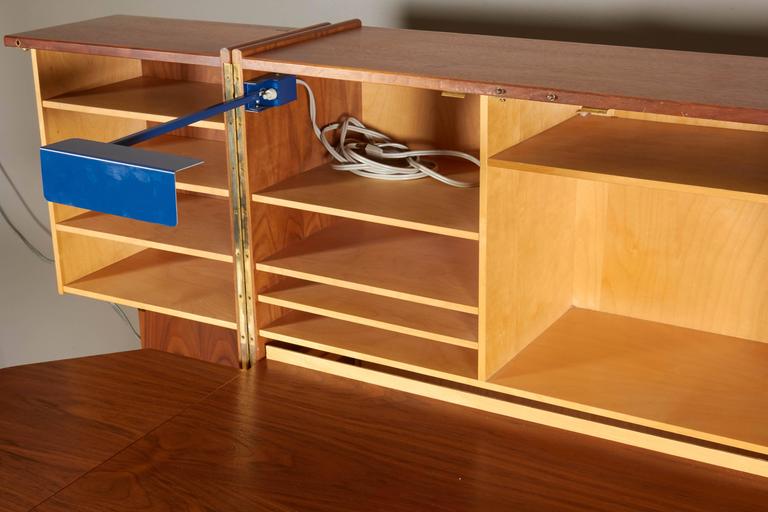 Mummenthaler And Meier Teak Magic Box Fold Out Secretary Desk