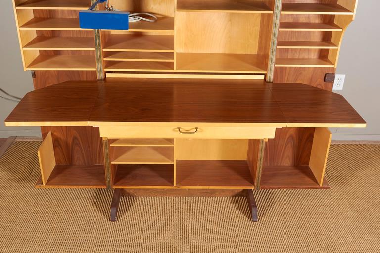 Mummenthaler And Meier Teak Magic Box Fold Out Secretary Desk