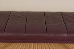 Brayton International Leather Daybed and Bench on Chrome Base