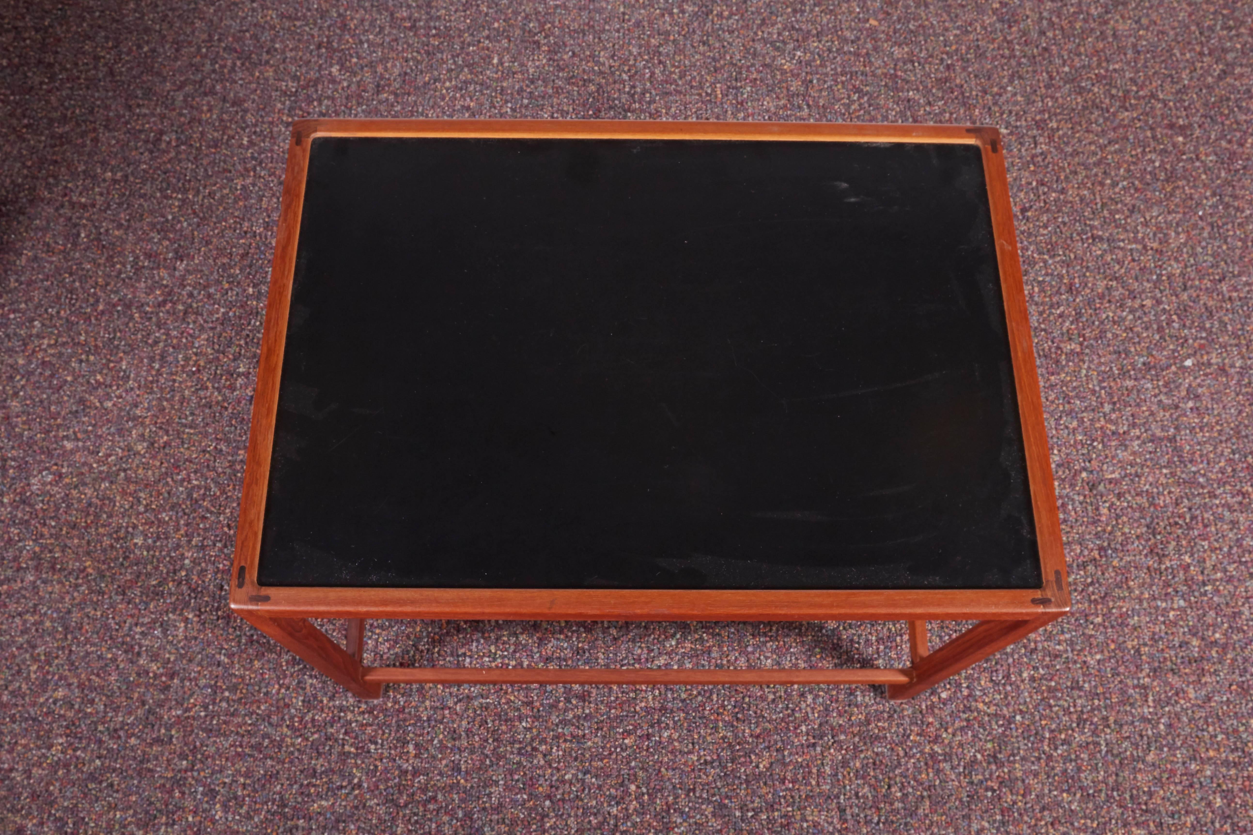 Mid-20th Century Kurt Ostervig Set of Three Teak Nesting Tables