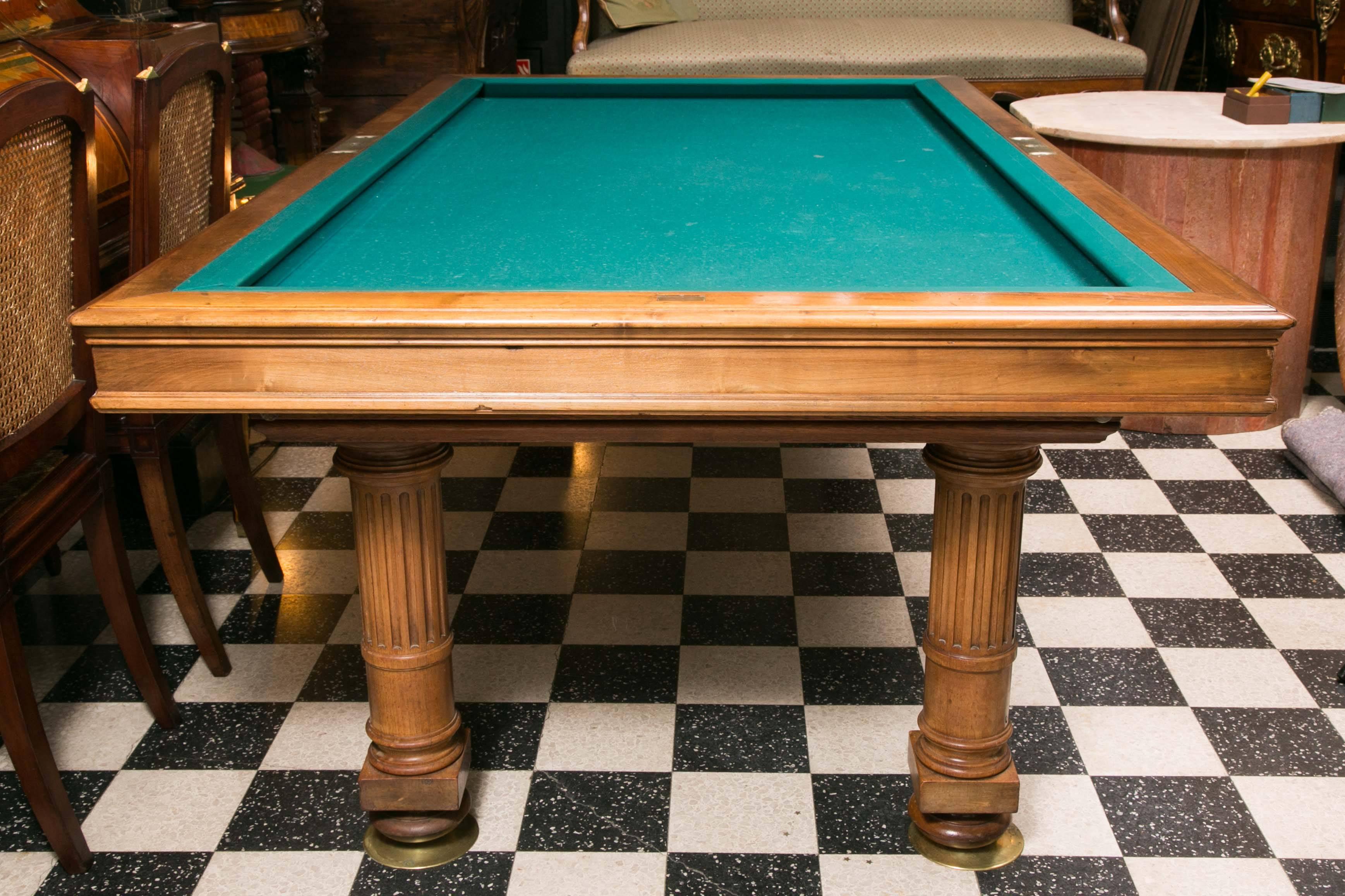 French billiard games table from the beginning of the 20th century.
 