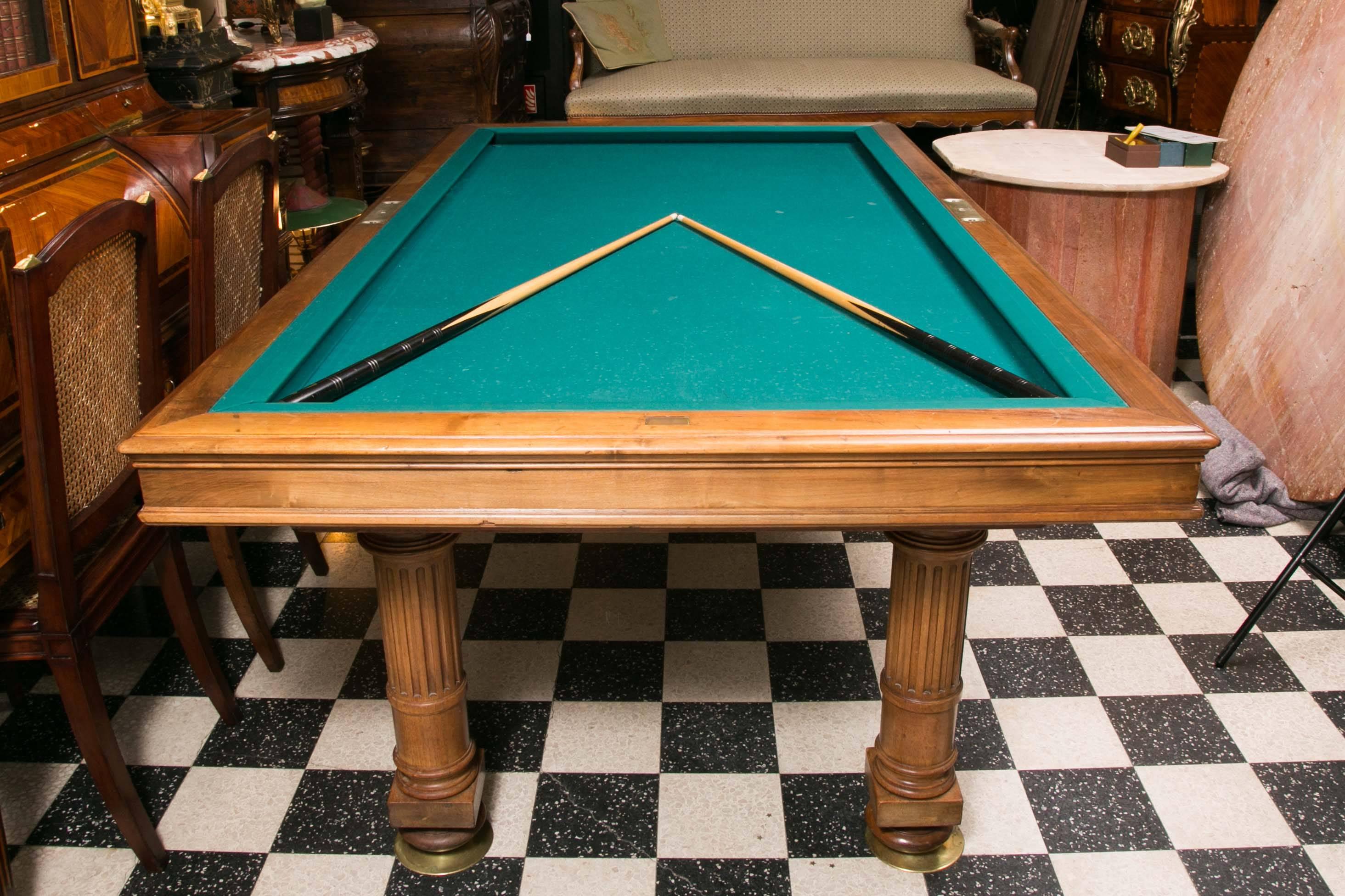 Early 20th Century French Billiard Games Table from the Beginning of the 20th Century
