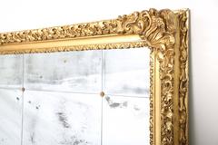 Monumental 19th Century Baroque Giltwood Wall Mirror, 9 foot x 6 foot