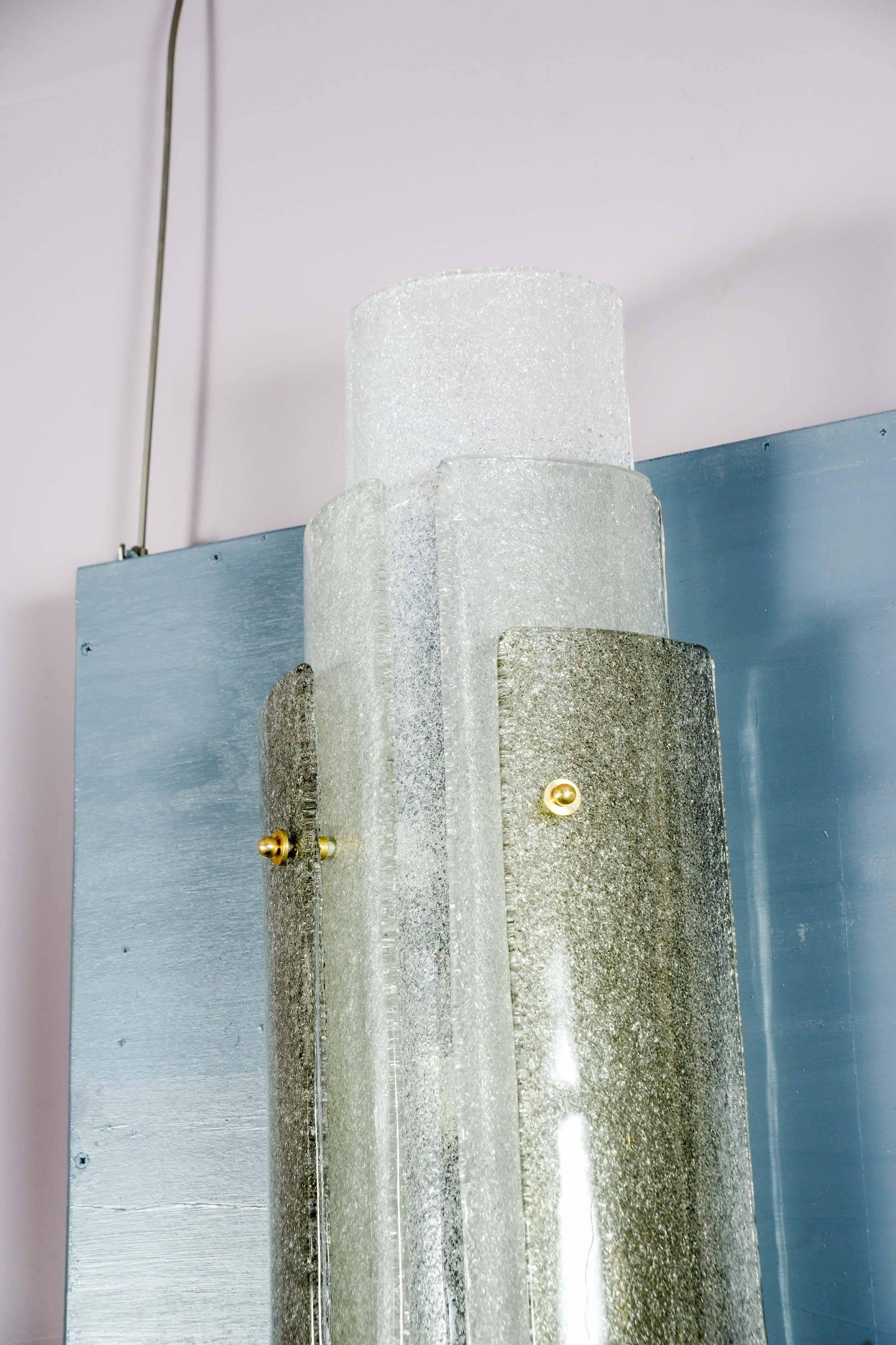 Contemporary Pair of Murano Glass Sconces