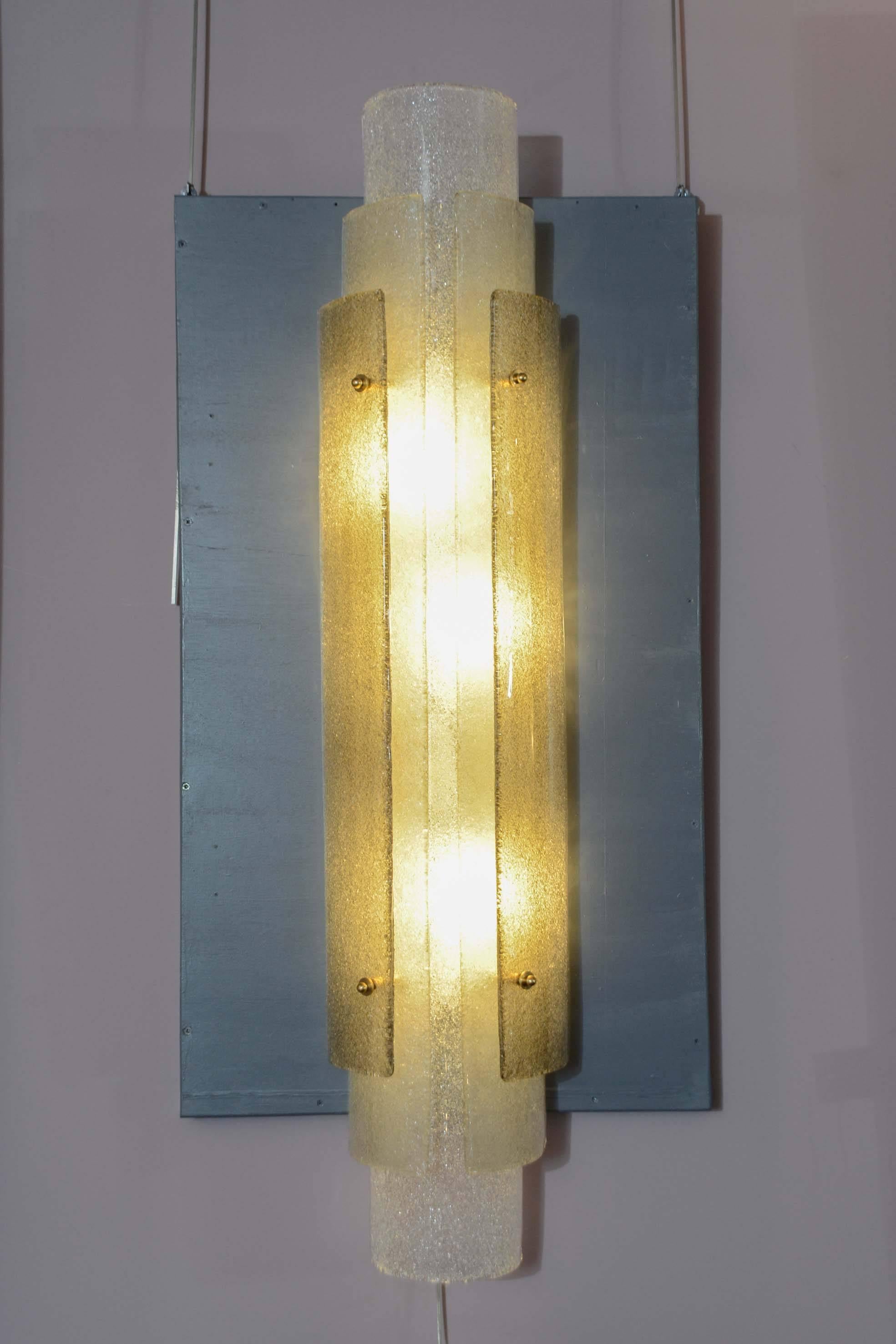 Pair of Murano Glass Sconces 1