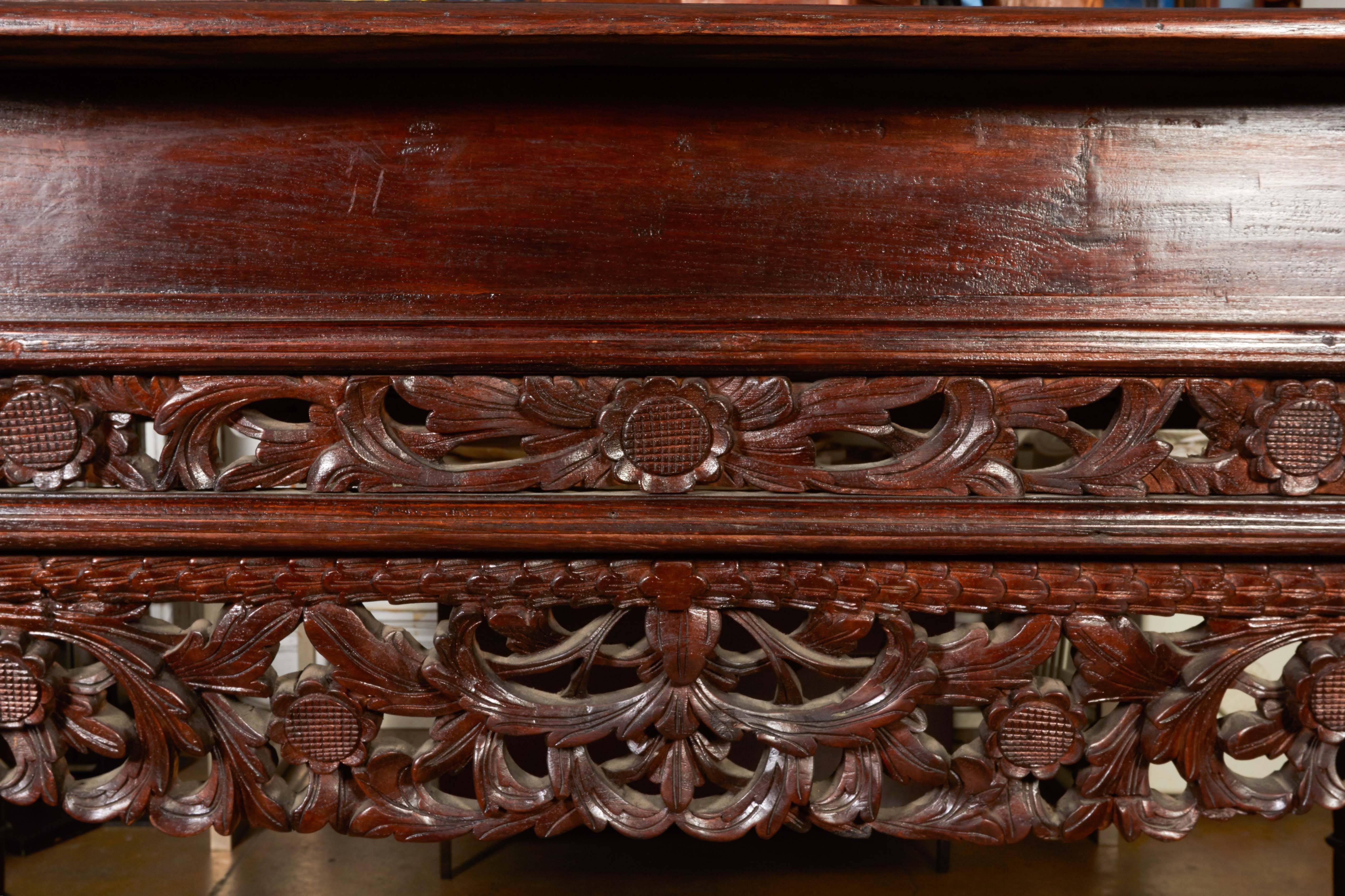 Madura Desk with Ornately Carved Front In Excellent Condition In New York, NY