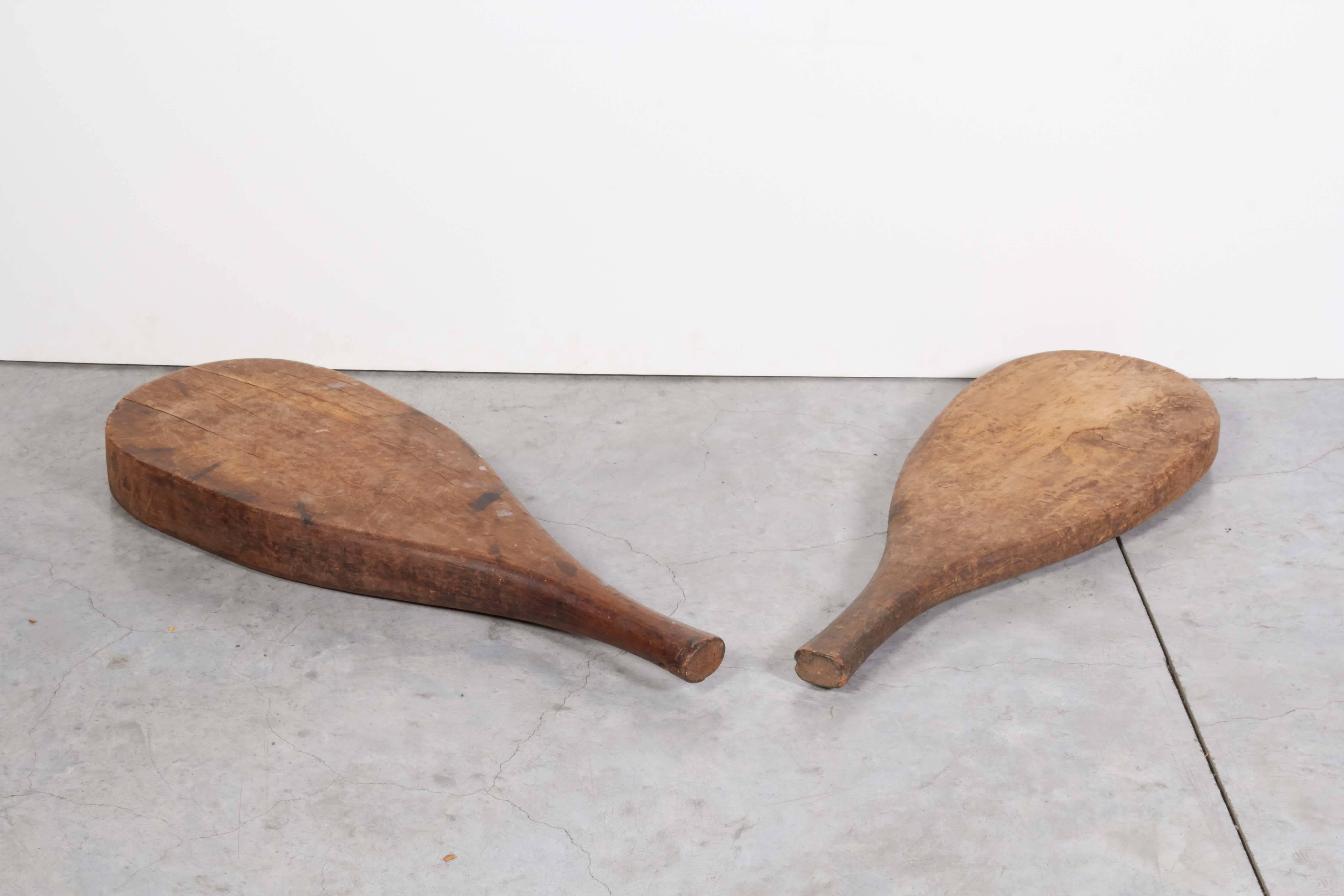 Thick Rustic Paddle Shaped Trays In Good Condition In New York, NY
