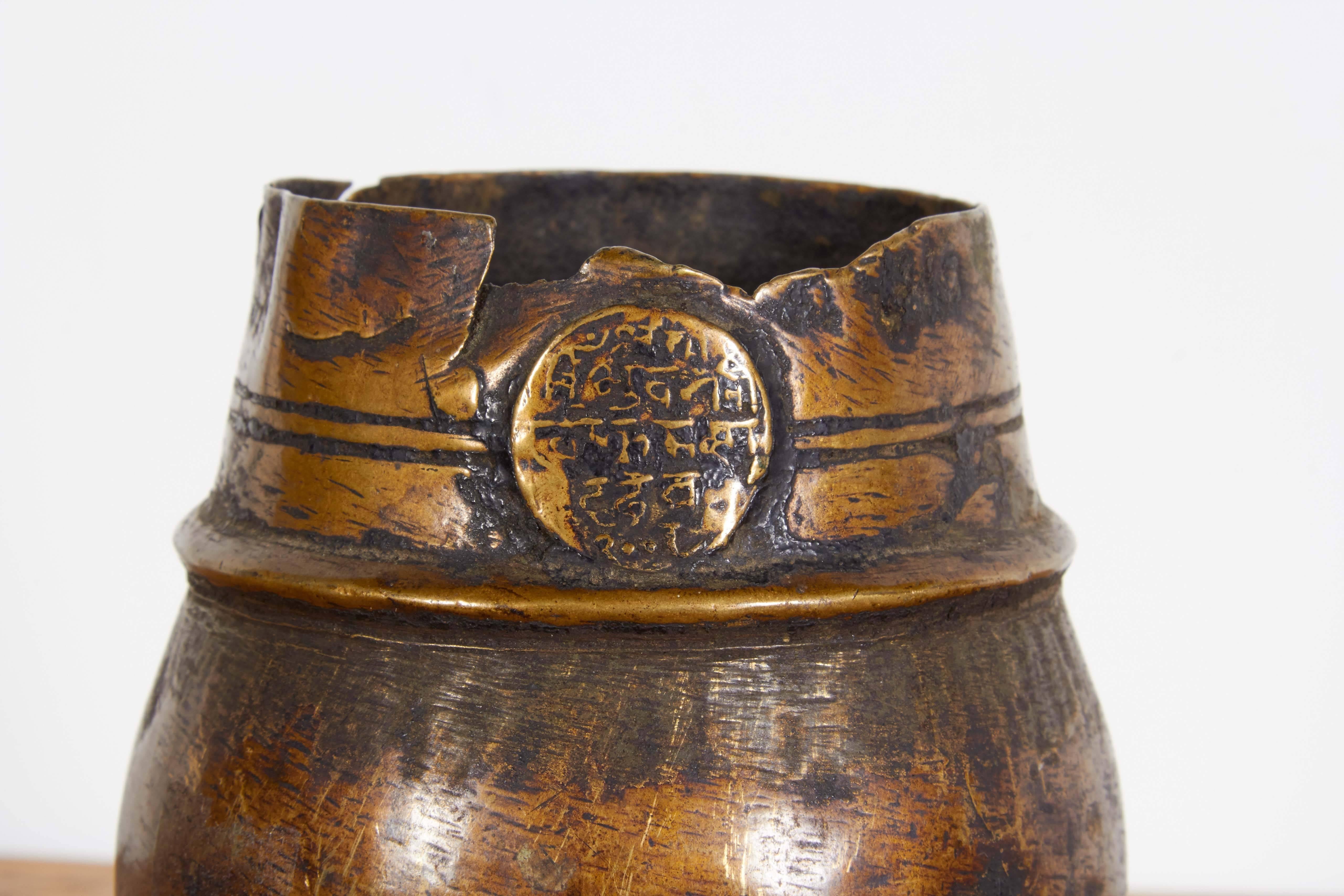 bronze ghee pot