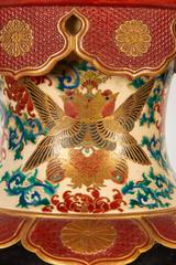 Japanese Satsuma Kyotoware Monkey Vase