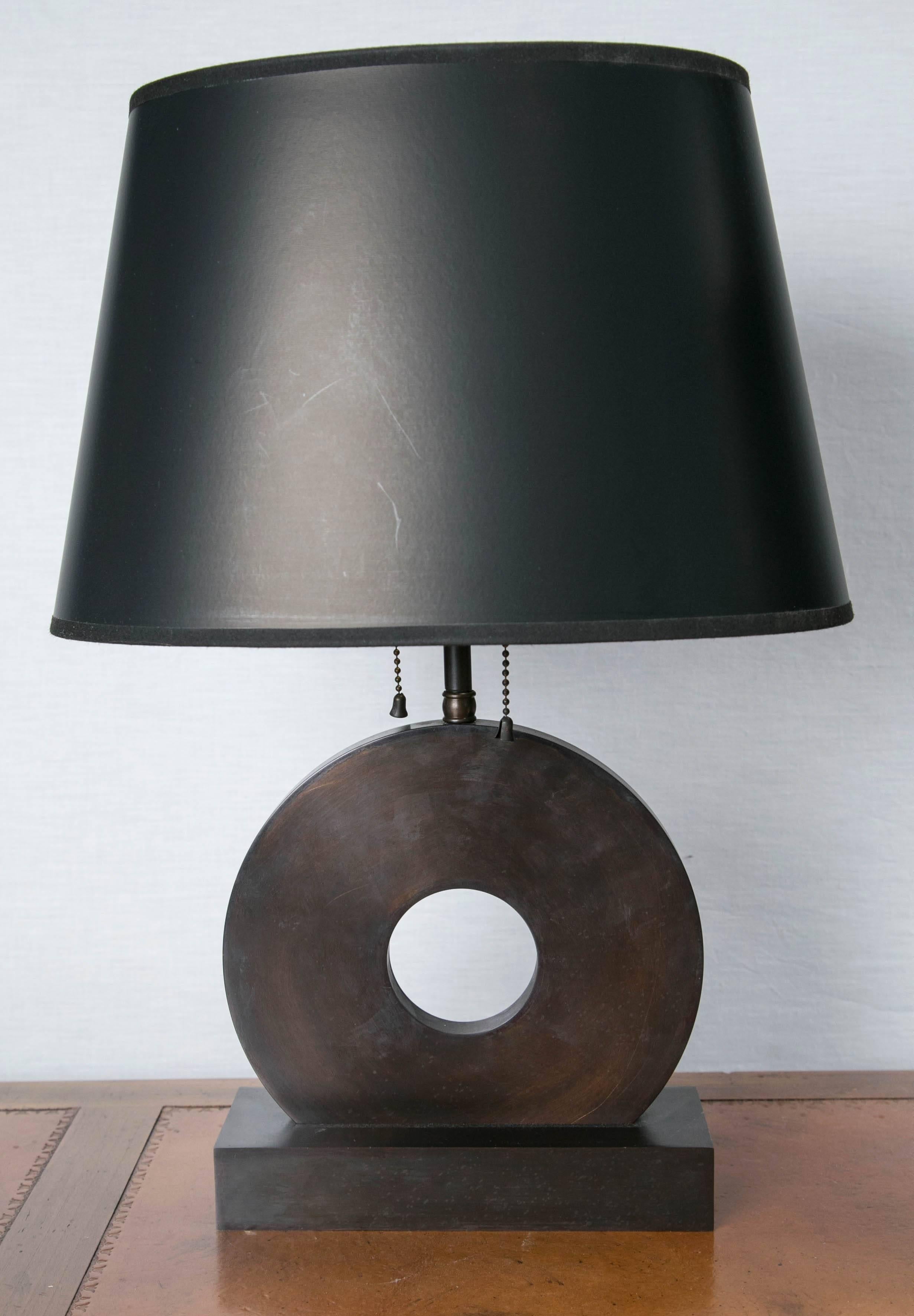 Mid-Century Modern Pair of Vintage Iron Lamps