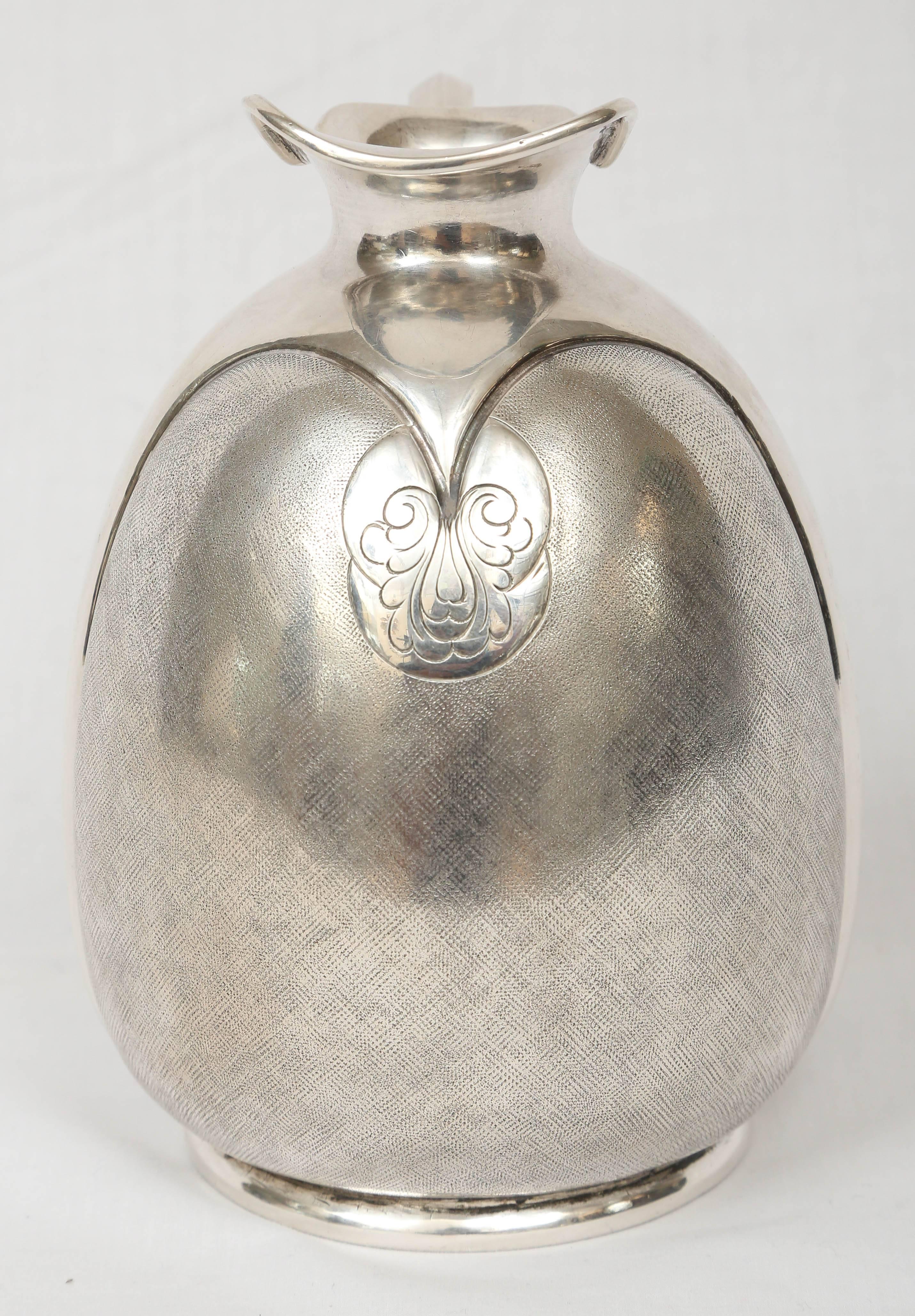 Italian Silver Vase by Fratelli Cacchione from Milan, Italy