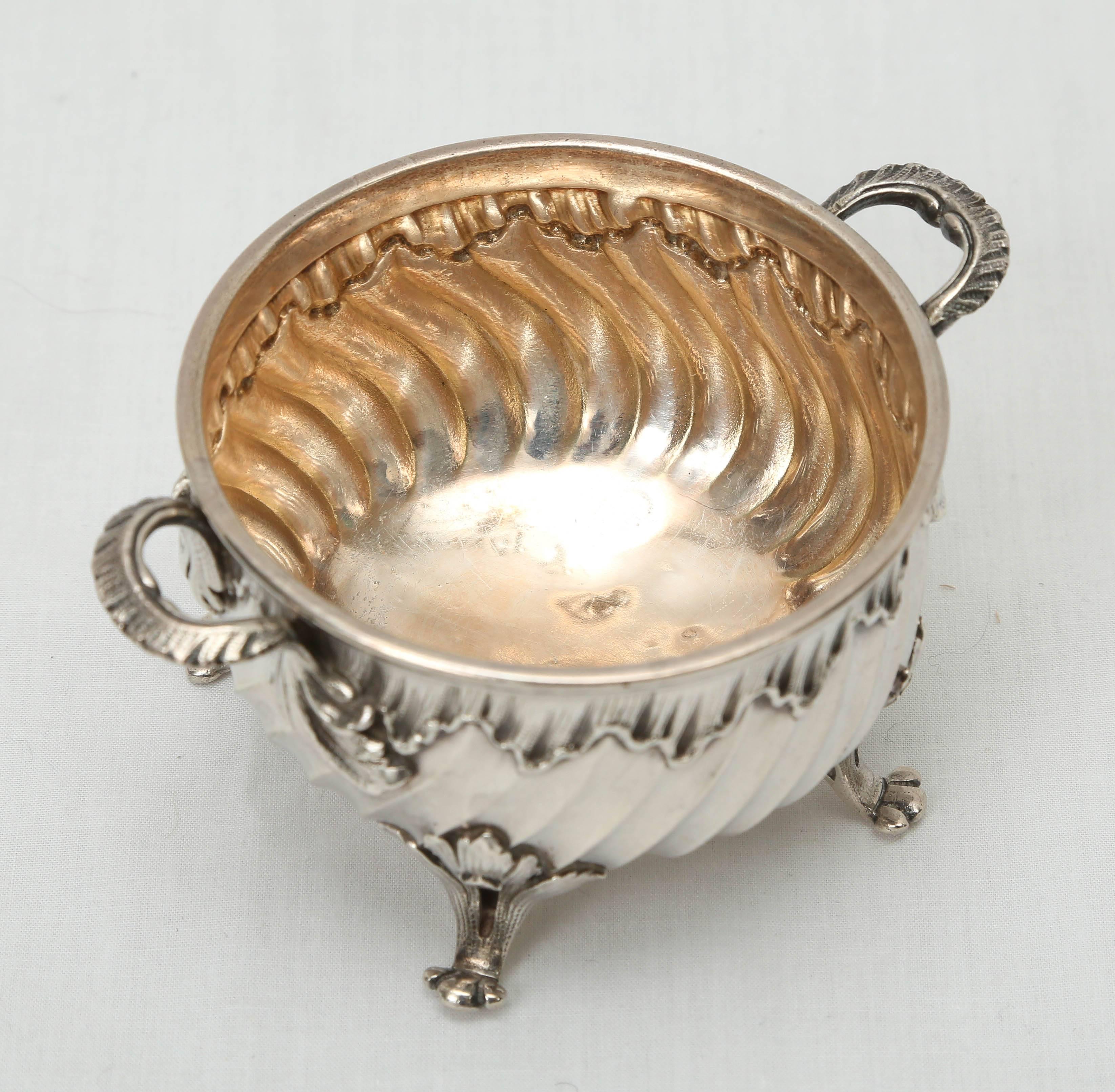 Late 19th Century Gustave Keller Set of Silver Side Dish Bowls