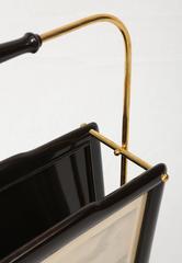 Italian Art Deco Magazine Rack with two Henry Alken Engravings